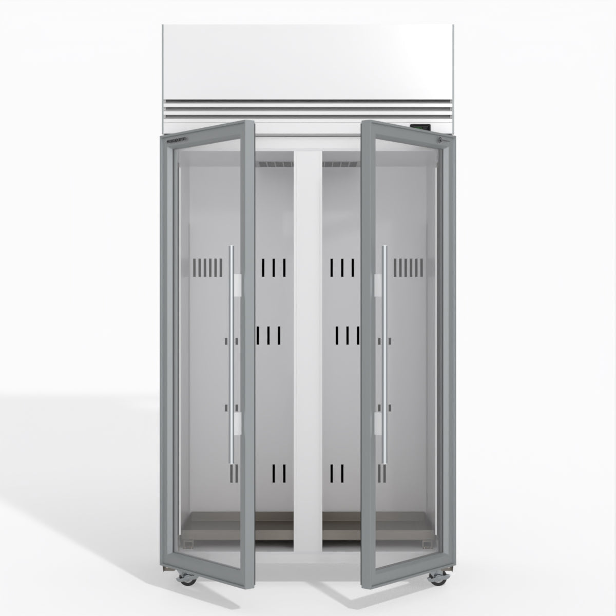 Skope TMF1000N-A Ice 2 1 Glass Door Upright Display or Storage Freezer 980L - TMF1000N-Ice