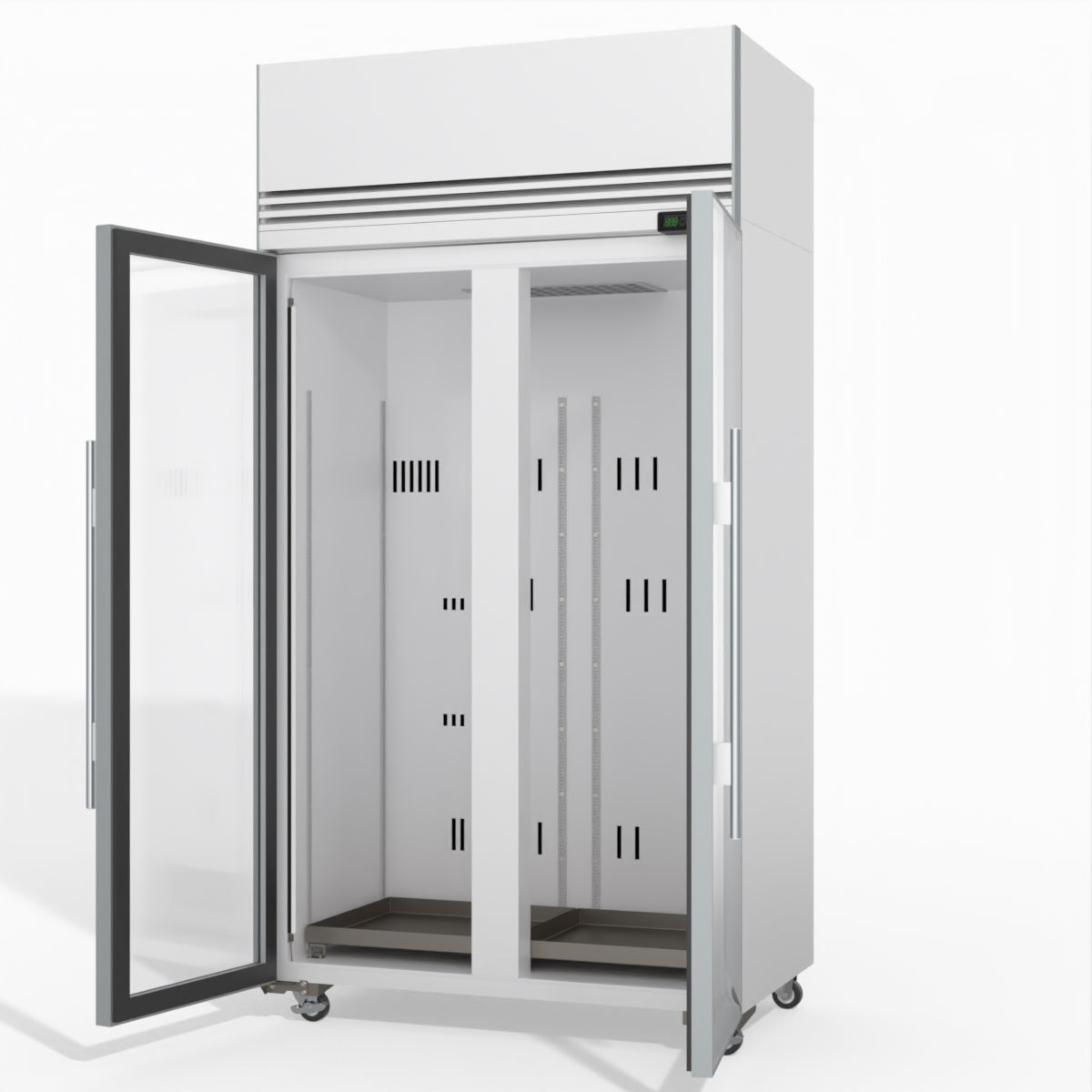 Skope TMF1000N-A Ice 2 1 Glass Door Upright Display or Storage Freezer 980L - TMF1000N-Ice