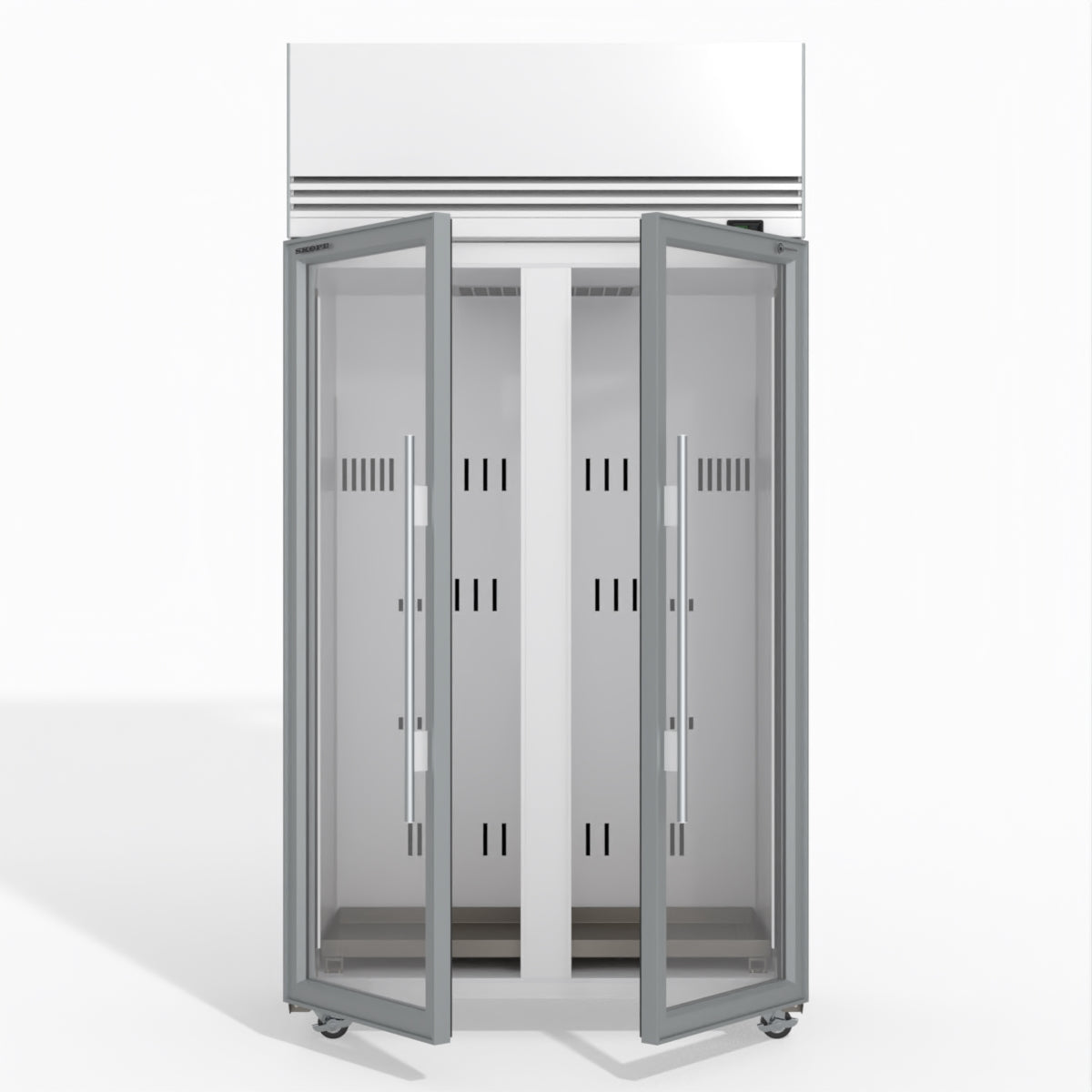 Skope TMF1000N-A Ice 2 1 Glass Door Upright Display or Storage Freezer 980L - TMF1000N-Ice