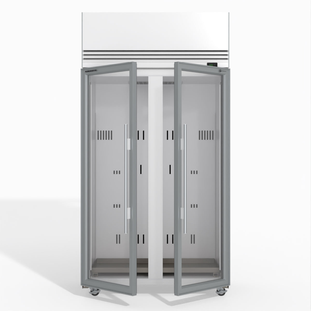 Skope TMF1000N-A Ice 2 1 Glass Door Upright Display or Storage Freezer 980L - TMF1000N-Ice