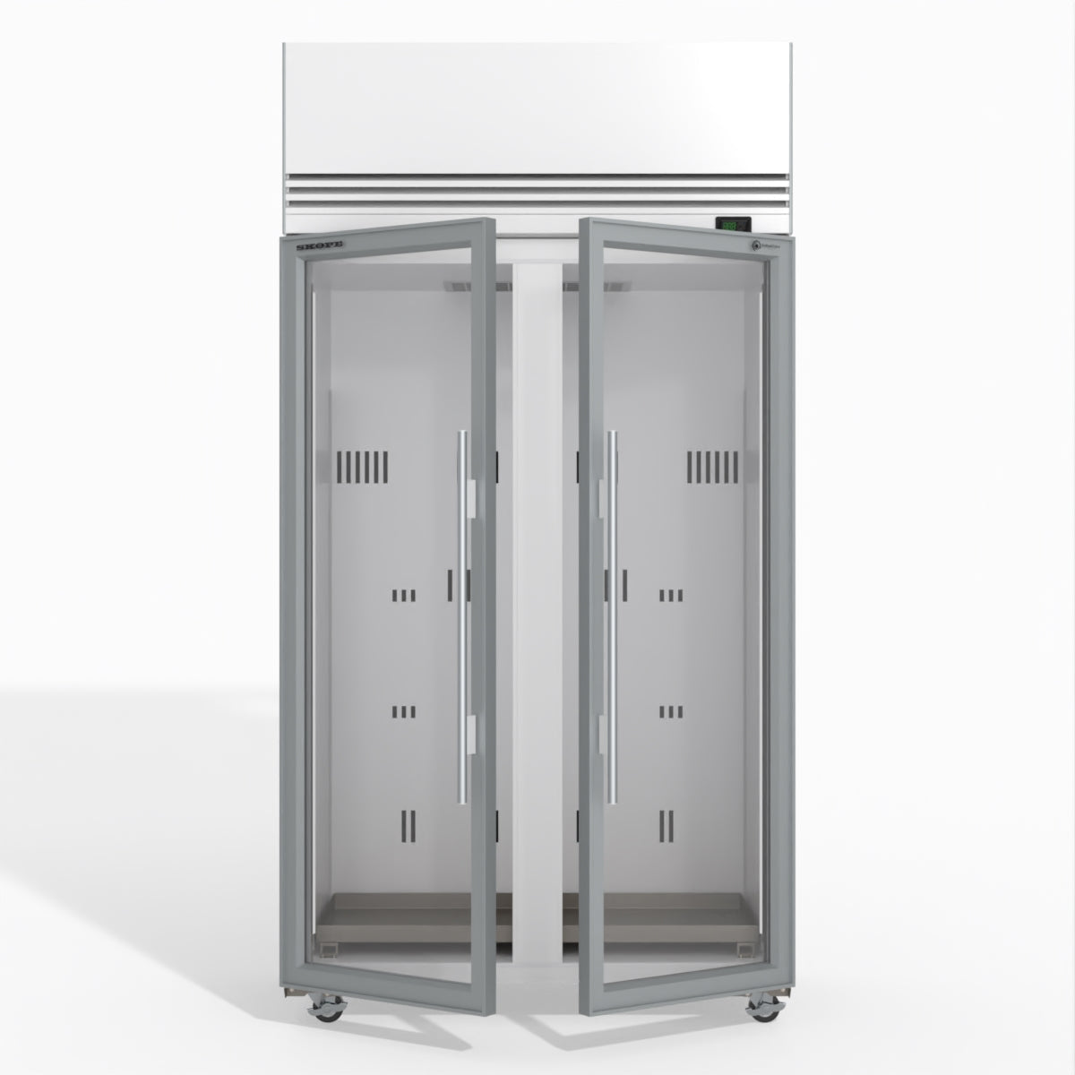 Skope TMF1000N-A Ice 2 1 Glass Door Upright Display or Storage Freezer 980L - TMF1000N-Ice