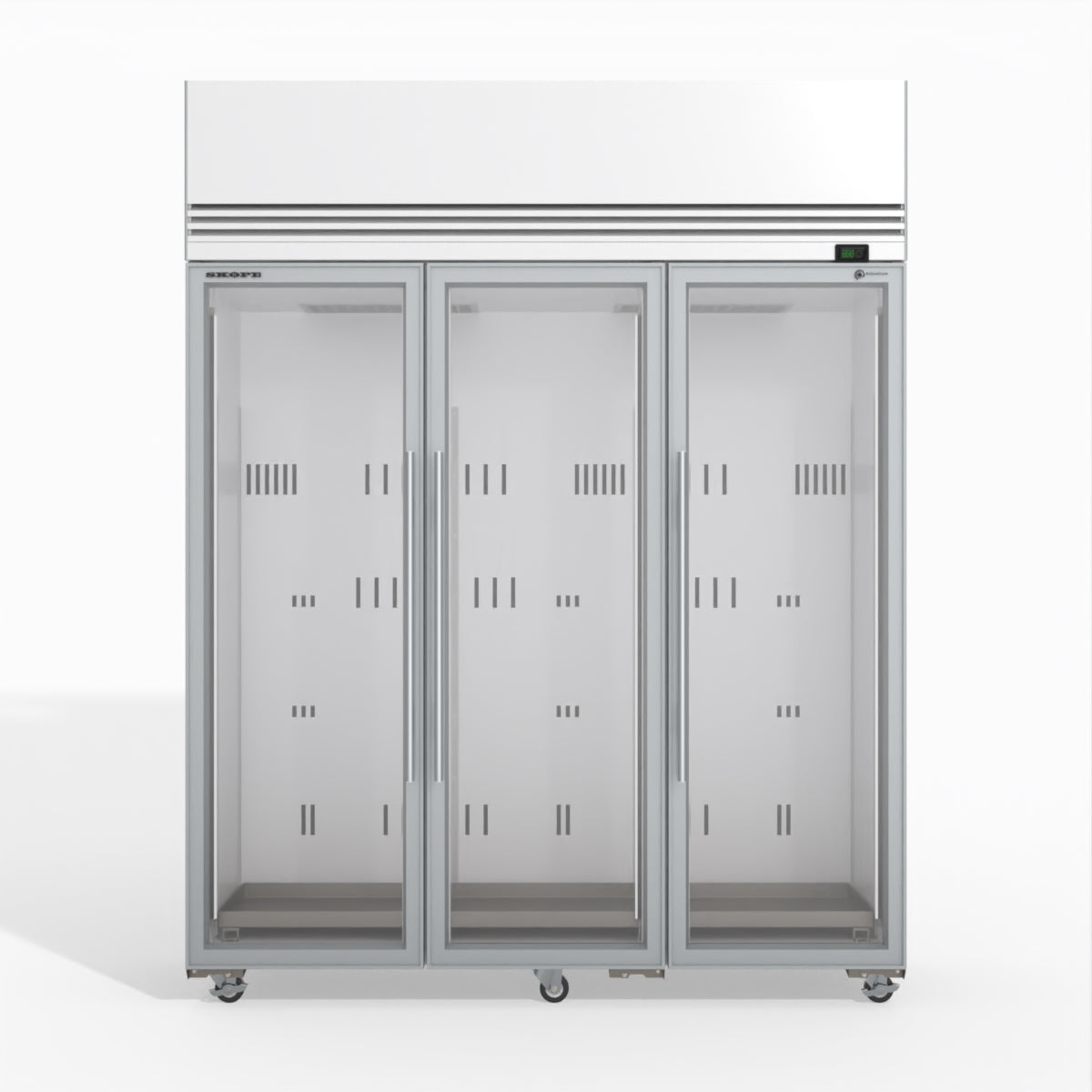 Skope TMF1500N-A Ice 3 Glass Door Upright Display or Storage Freezer 1396L - TMF1500N-Ice