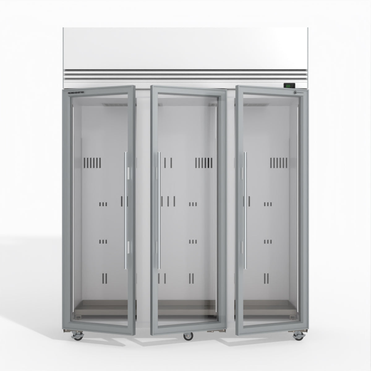 Skope TMF1500N-A Ice 3 Glass Door Upright Display or Storage Freezer 1396L - TMF1500N-Ice