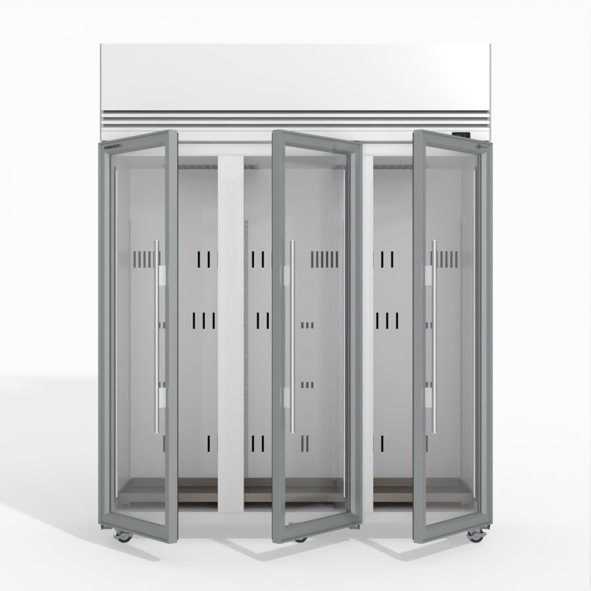 Skope TMF1500N-A Ice 3 Glass Door Upright Display or Storage Freezer 1396L - TMF1500N-Ice