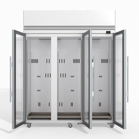 Skope TMF1500N-A Ice 3 Glass Door Upright Display or Storage Freezer 1396L - TMF1500N-Ice