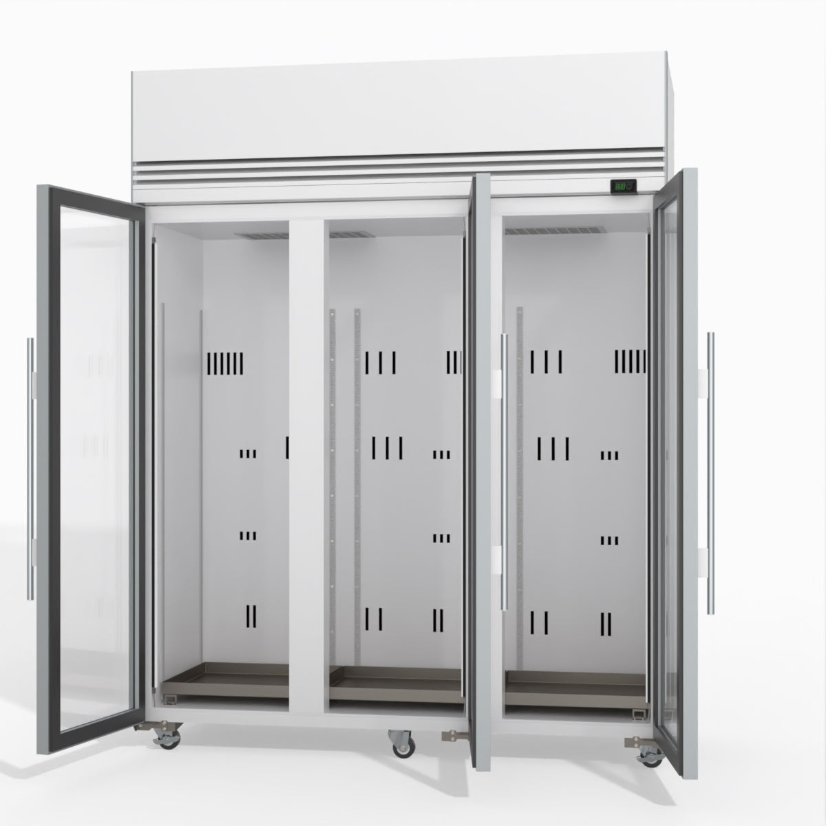 Skope TMF1500N-A Ice 3 Glass Door Upright Display or Storage Freezer 1396L - TMF1500N-Ice