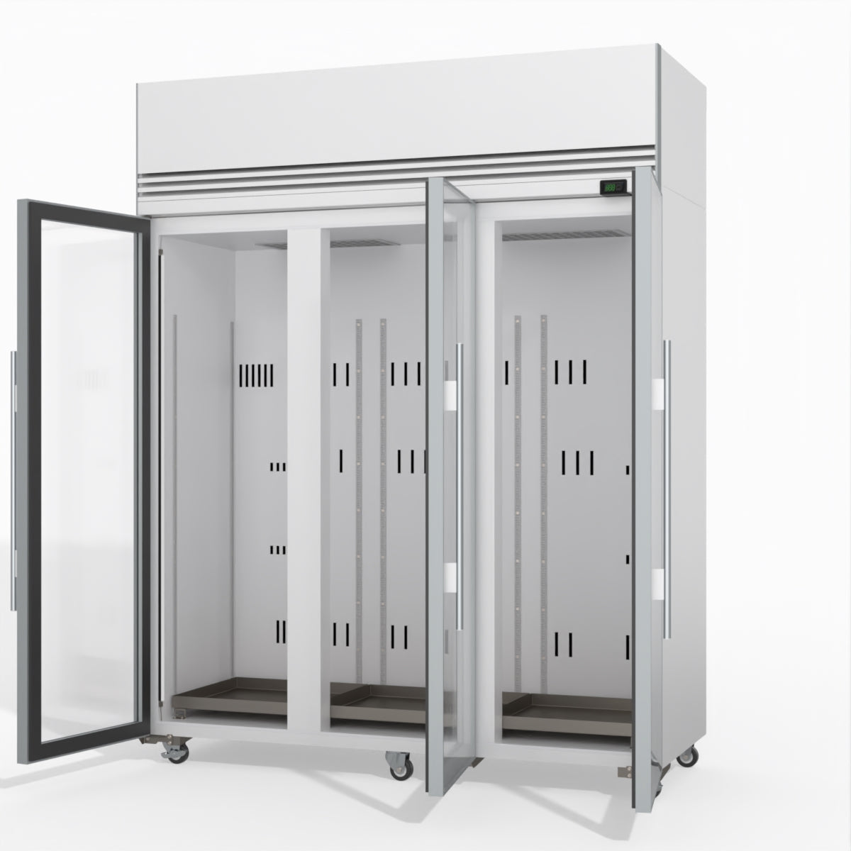 Skope TMF1500N-A Ice 3 Glass Door Upright Display or Storage Freezer 1396L - TMF1500N-Ice