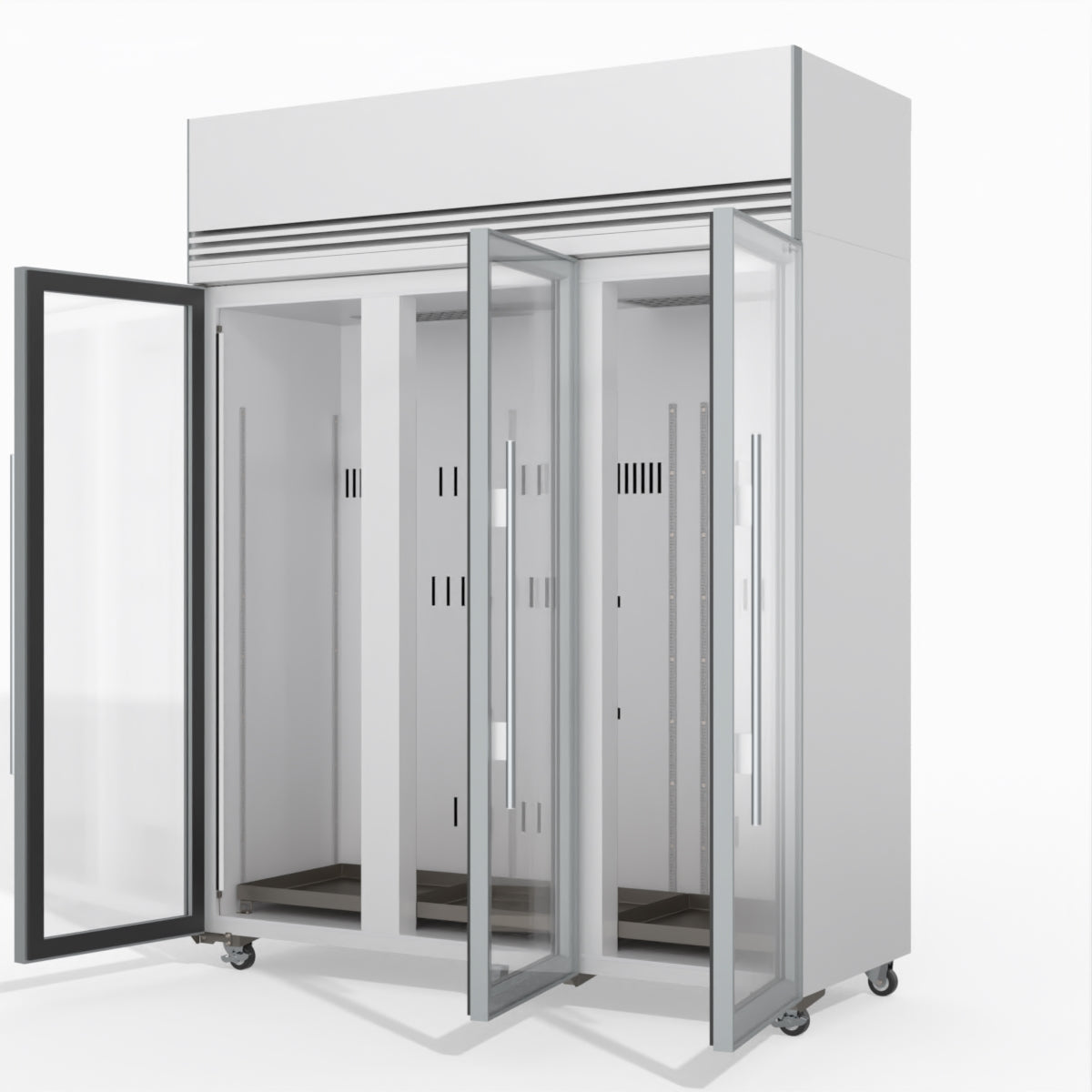 Skope TMF1500N-A Ice 3 Glass Door Upright Display or Storage Freezer 1396L - TMF1500N-Ice