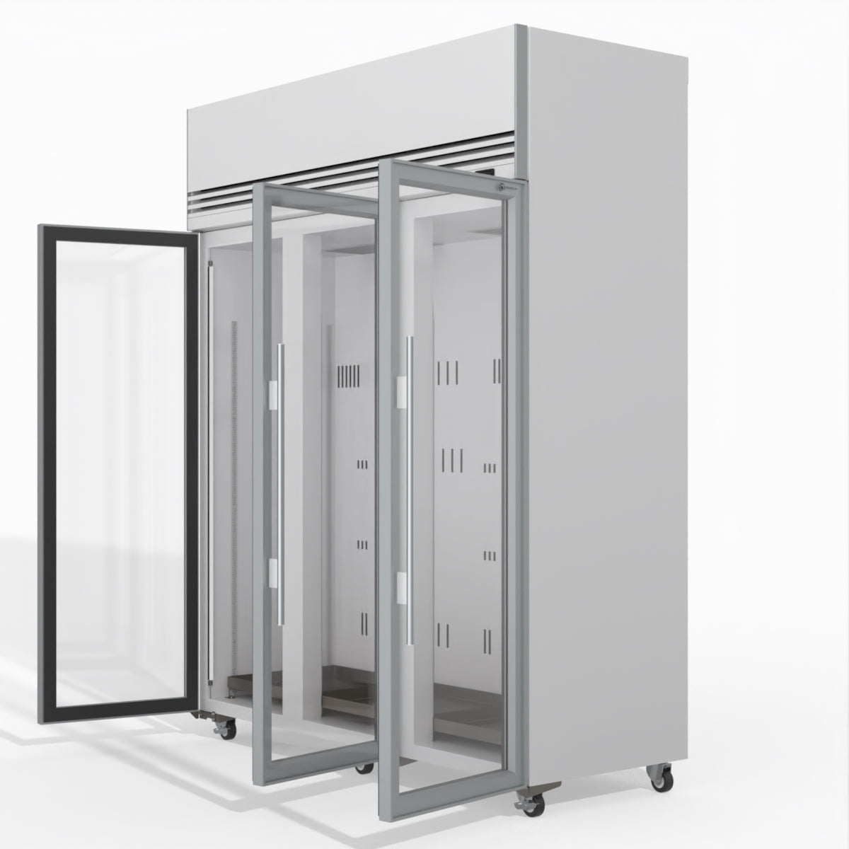 Skope TMF1500N-A Ice 3 Glass Door Upright Display or Storage Freezer 1396L - TMF1500N-Ice