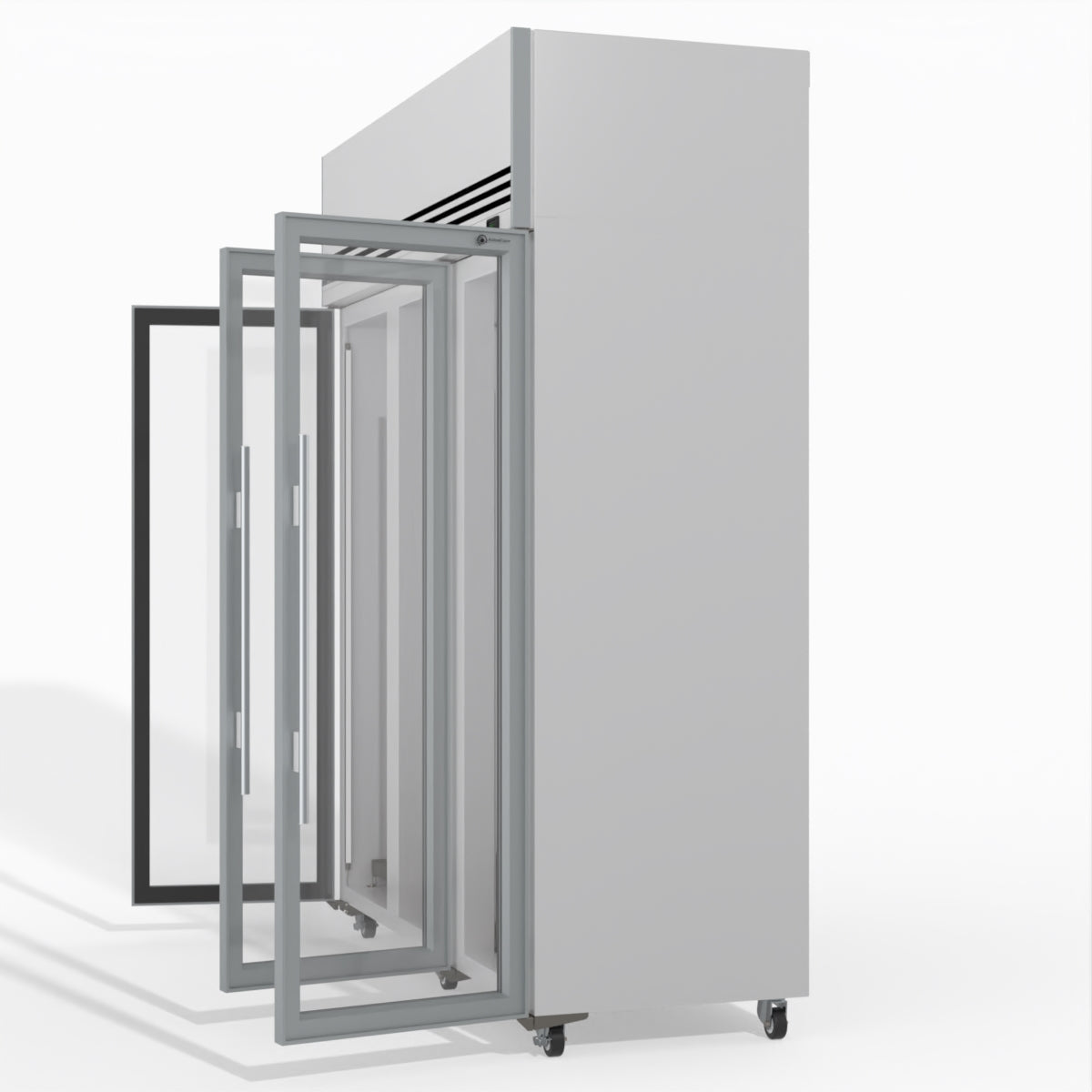 Skope TMF1500N-A Ice 3 Glass Door Upright Display or Storage Freezer 1396L - TMF1500N-Ice