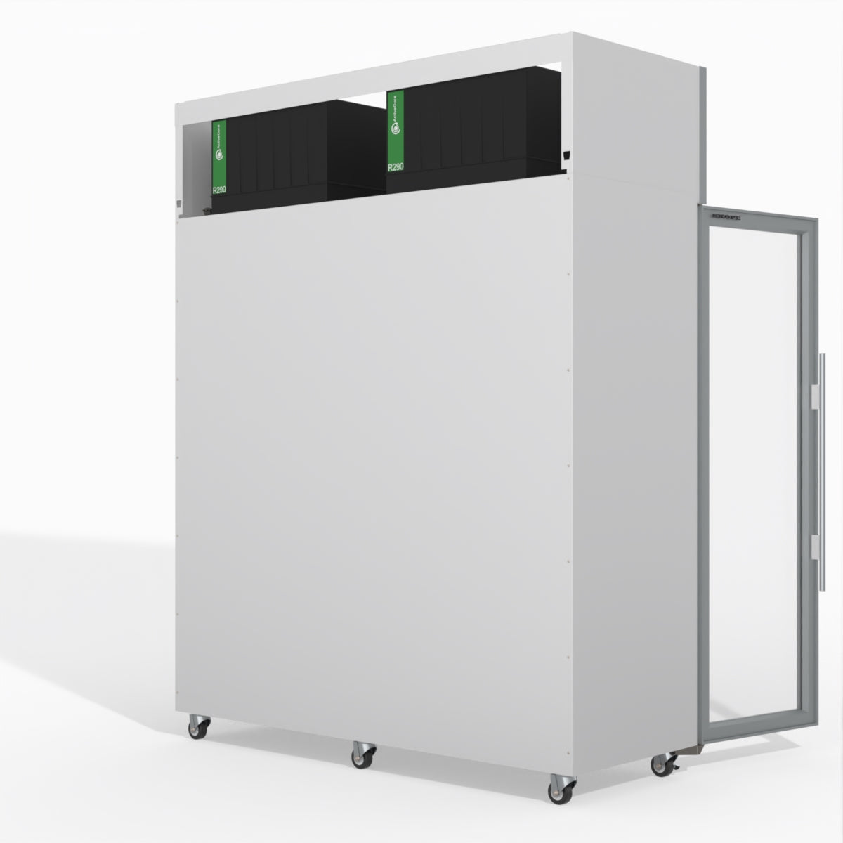 Skope TMF1500N-A Ice 3 Glass Door Upright Display or Storage Freezer 1396L - TMF1500N-Ice