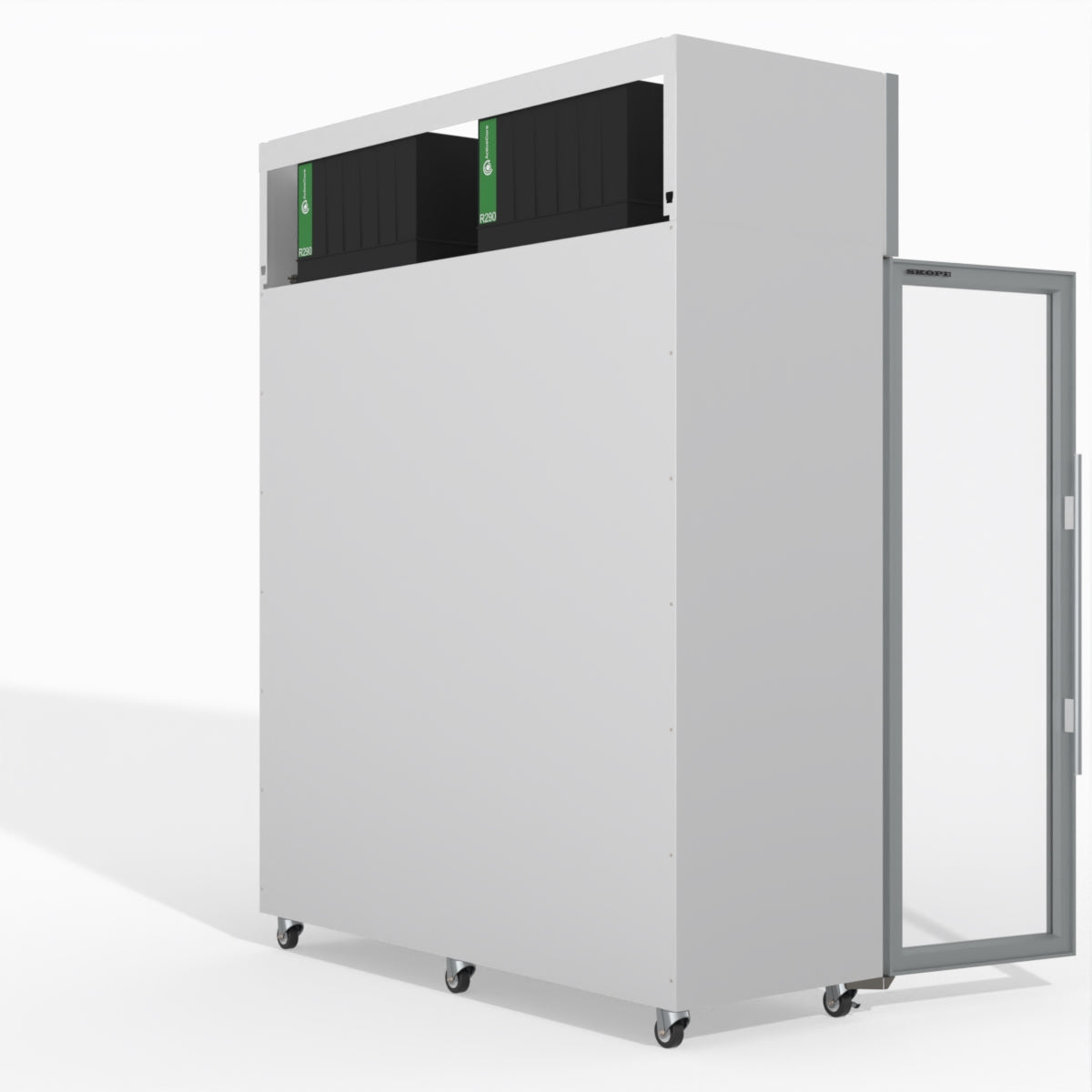 Skope TMF1500N-A Ice 3 Glass Door Upright Display or Storage Freezer 1396L - TMF1500N-Ice