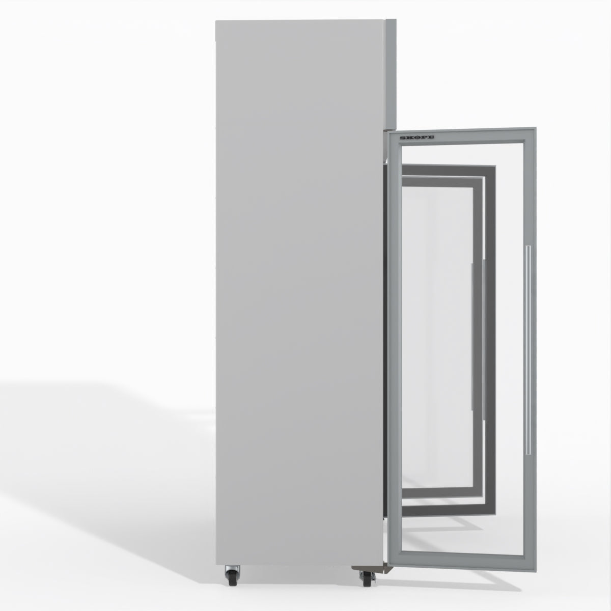 Skope TMF1500N-A Ice 3 Glass Door Upright Display or Storage Freezer 1396L - TMF1500N-Ice