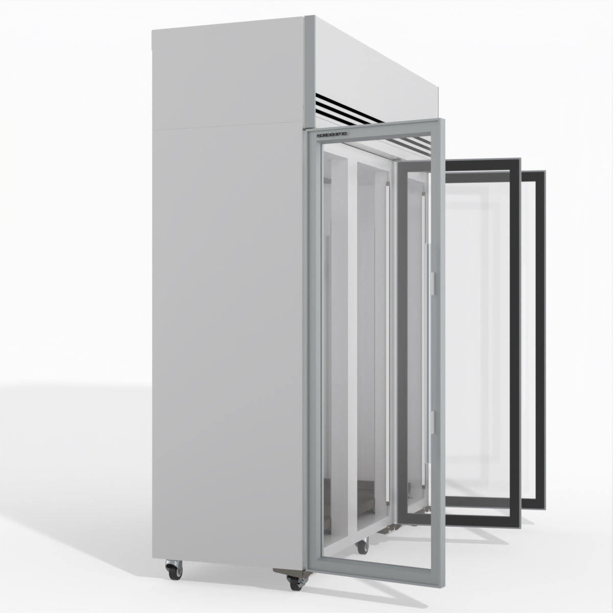 Skope TMF1500N-A Ice 3 Glass Door Upright Display or Storage Freezer 1396L - TMF1500N-Ice