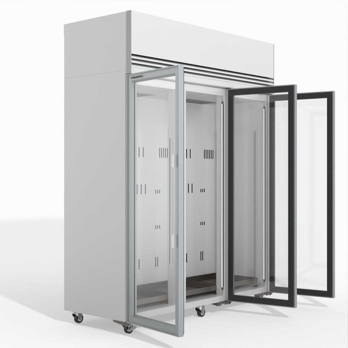 Skope TMF1500N-A Ice 3 Glass Door Upright Display or Storage Freezer 1396L - TMF1500N-Ice