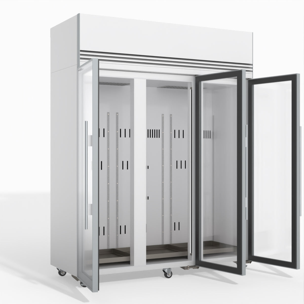 Skope TMF1500N-A Ice 3 Glass Door Upright Display or Storage Freezer 1396L - TMF1500N-Ice