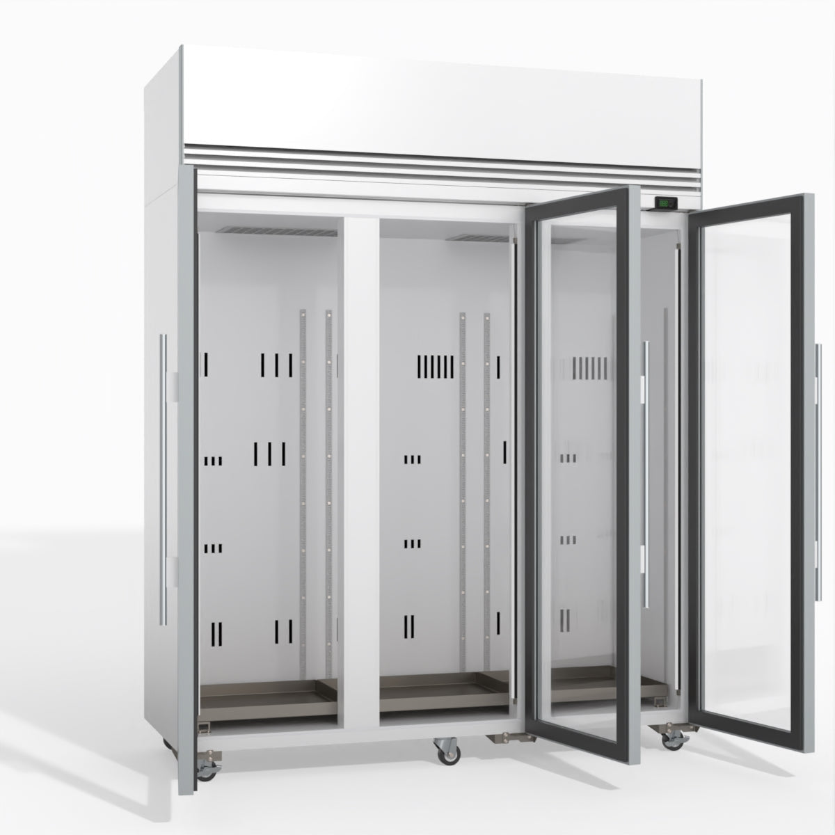 Skope TMF1500N-A Ice 3 Glass Door Upright Display or Storage Freezer 1396L - TMF1500N-Ice