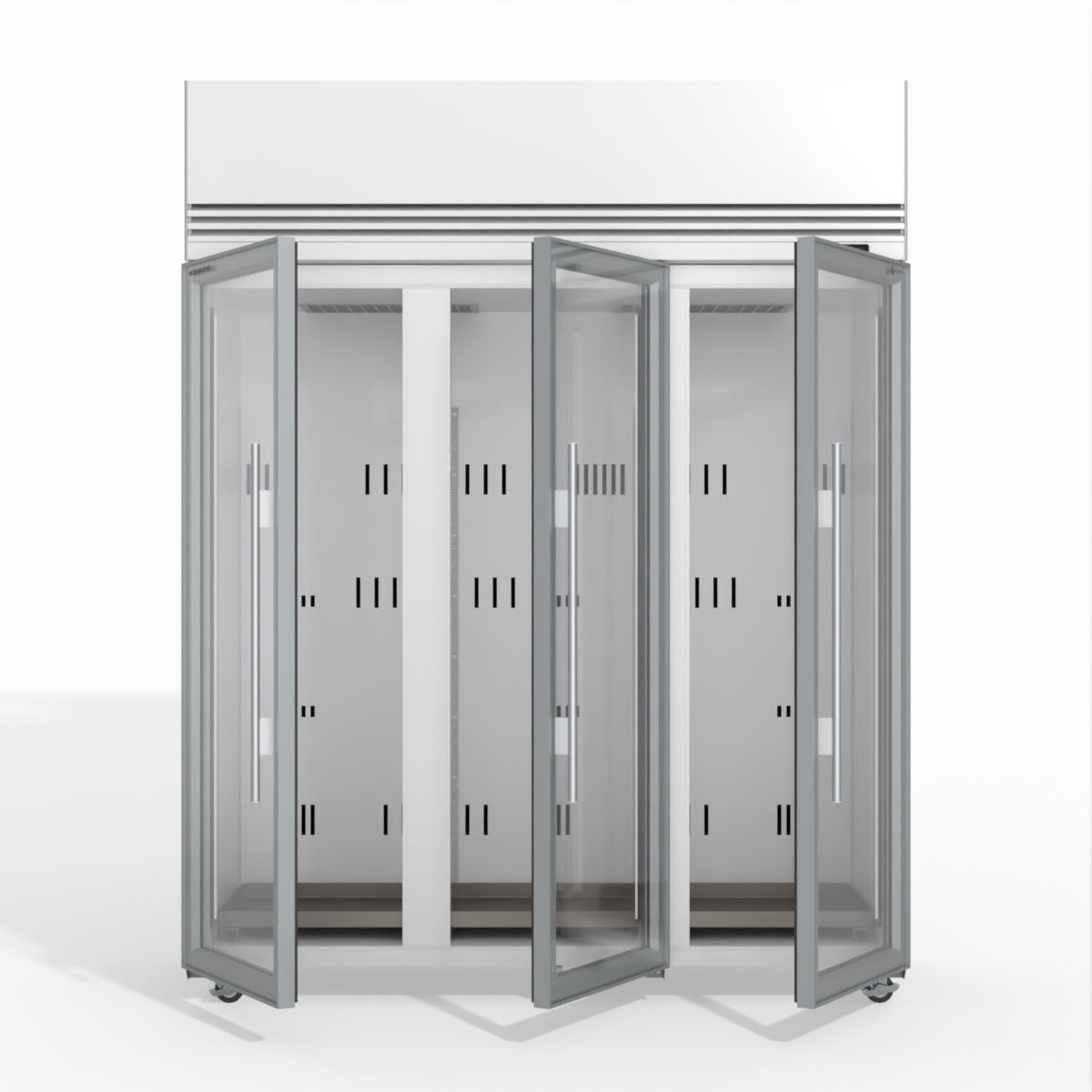 Skope TMF1500N-A Ice 3 Glass Door Upright Display or Storage Freezer 1396L - TMF1500N-Ice