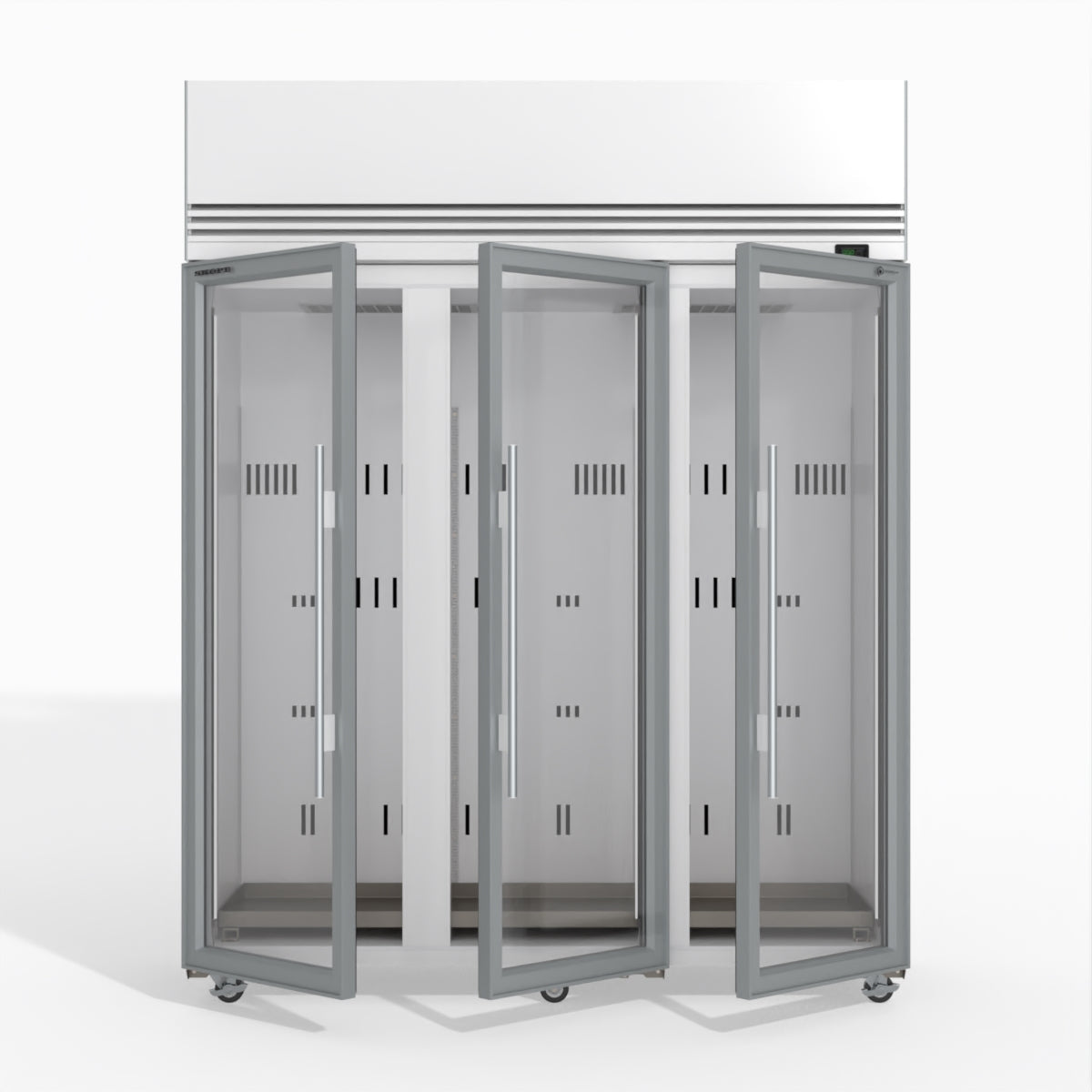 Skope TMF1500N-A Ice 3 Glass Door Upright Display or Storage Freezer 1396L - TMF1500N-Ice