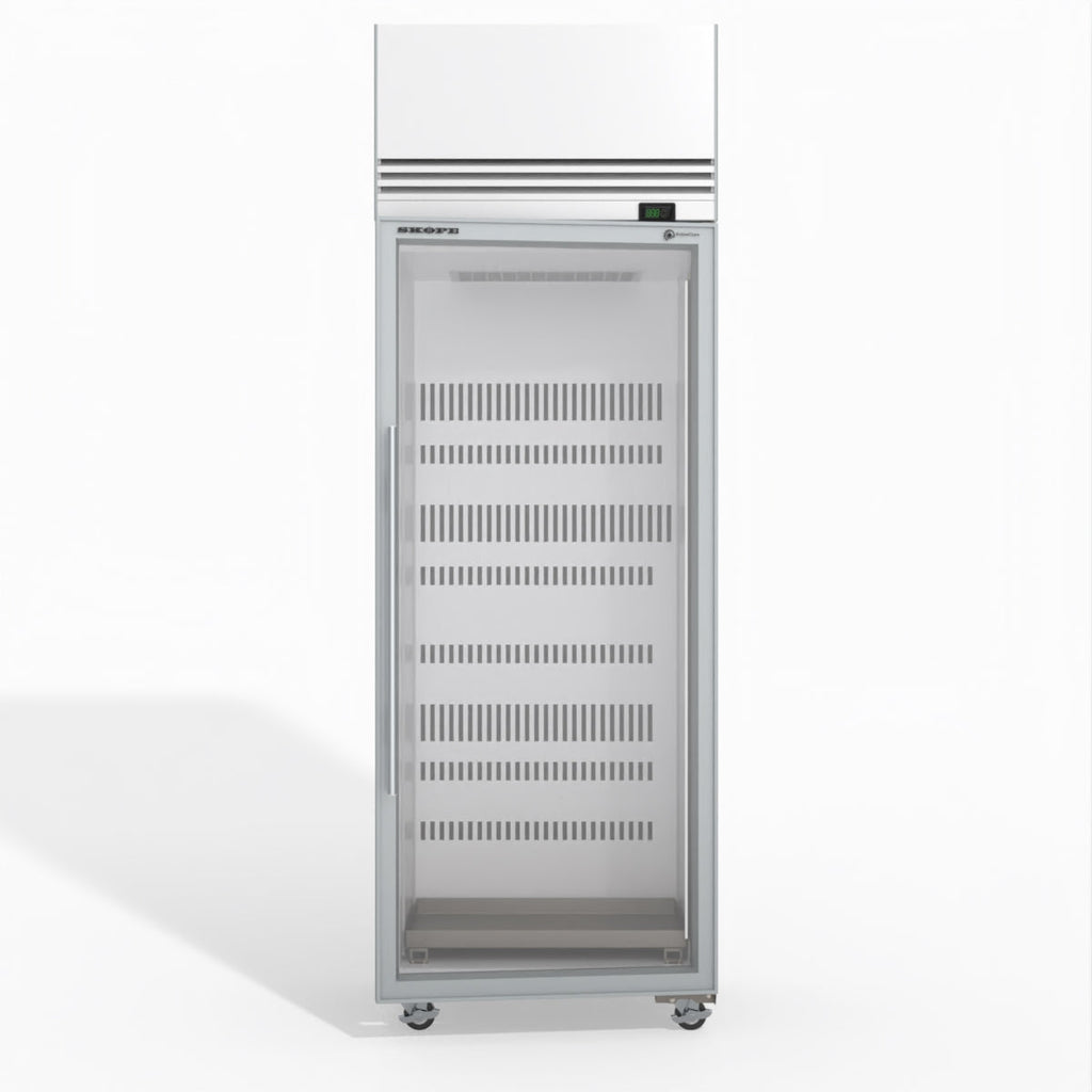 Skope TMF650N-Ice 1 Glass Door Upright Display or Storage Freezer 610L - TMF650N-Ice