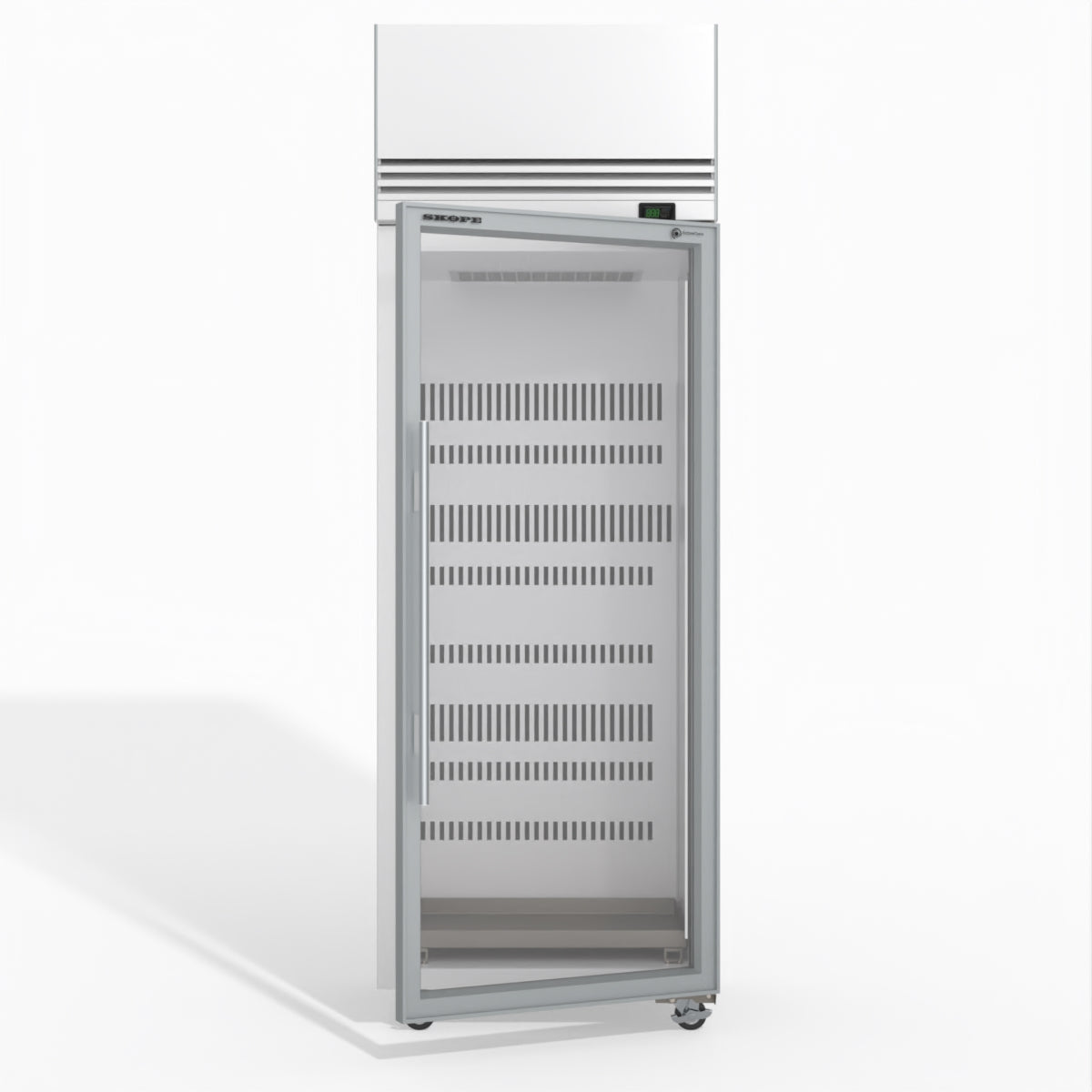 Skope TMF650N-Ice 1 Glass Door Upright Display or Storage Freezer 610L - TMF650N-Ice