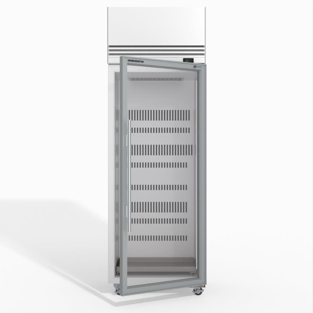 Skope TMF650N-Ice 1 Glass Door Upright Display or Storage Freezer 610L - TMF650N-Ice