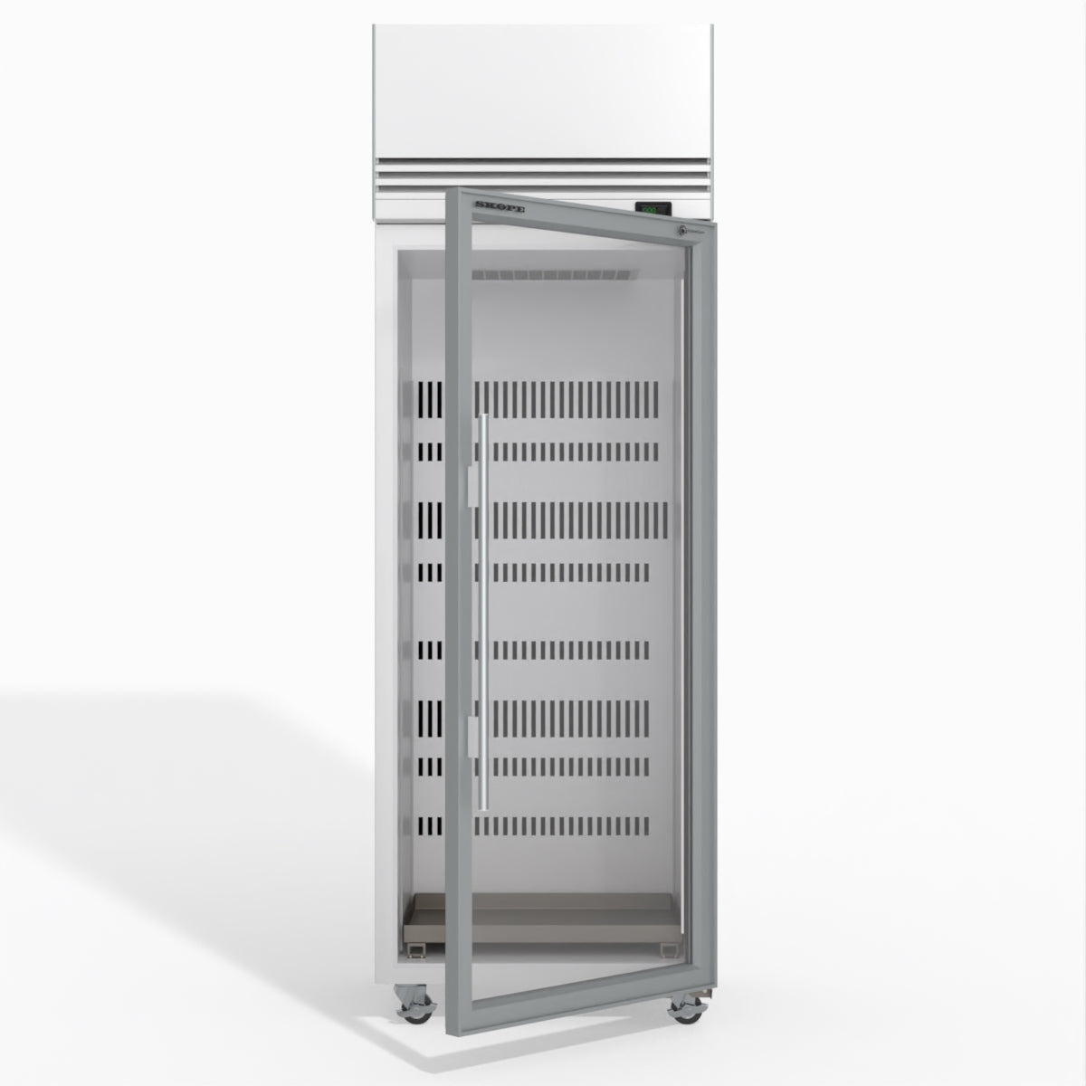 Skope TMF650N-Ice 1 Glass Door Upright Display or Storage Freezer 610L - TMF650N-Ice