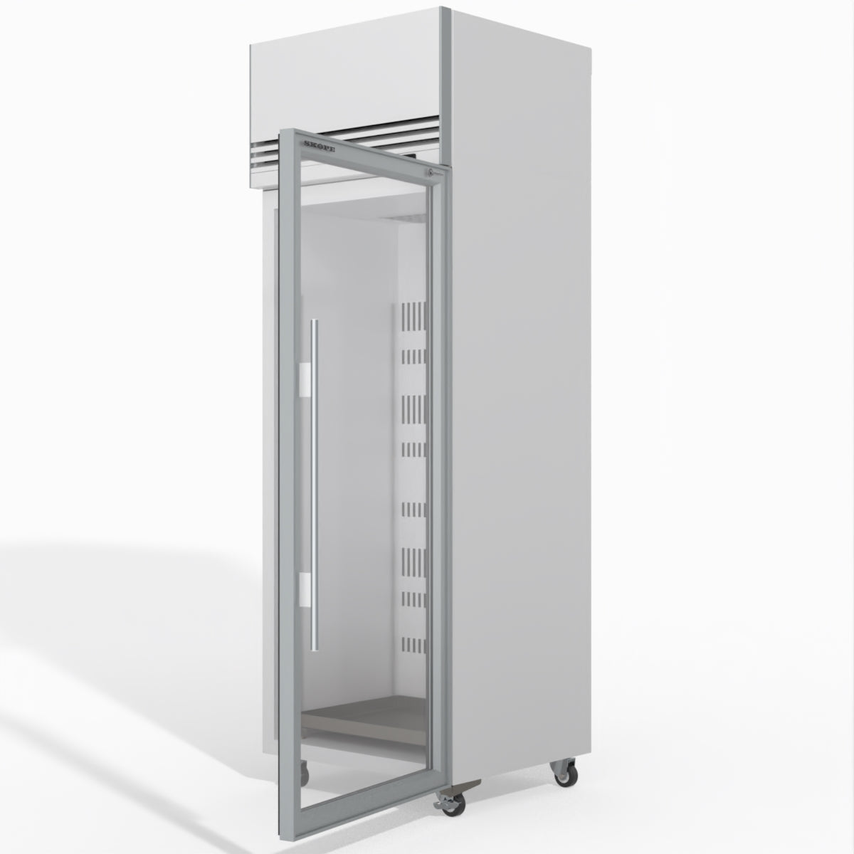 Skope TMF650N-Ice 1 Glass Door Upright Display or Storage Freezer 610L - TMF650N-Ice