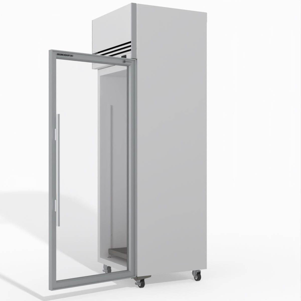 Skope TMF650N-Ice 1 Glass Door Upright Display or Storage Freezer 610L - TMF650N-Ice