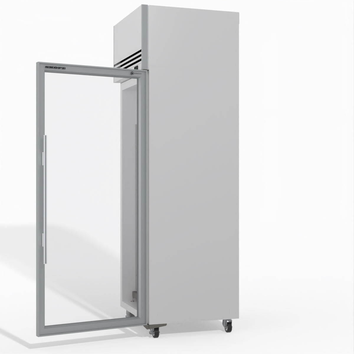 Skope TMF650N-Ice 1 Glass Door Upright Display or Storage Freezer 610L - TMF650N-Ice