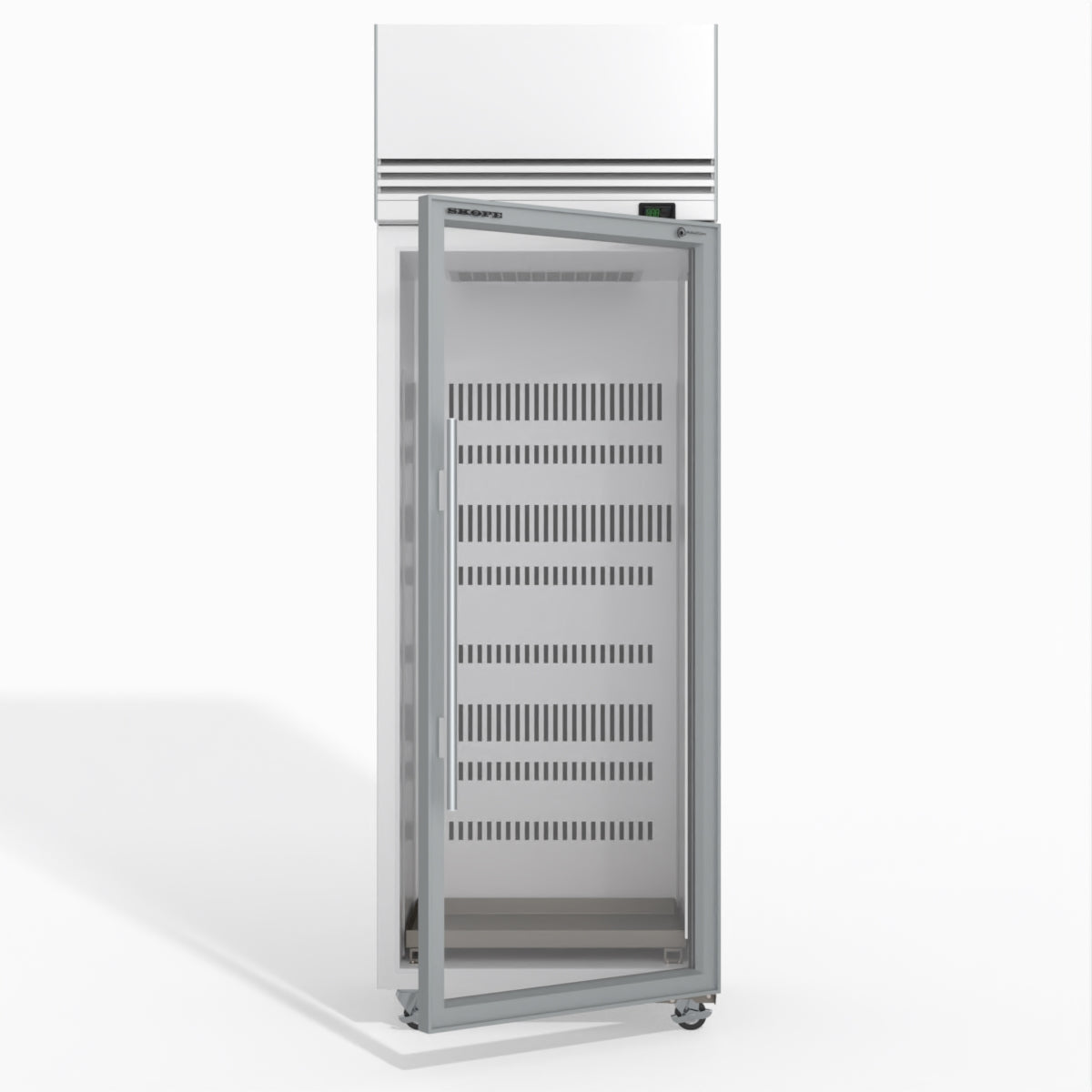Skope TMF650N-Ice 1 Glass Door Upright Display or Storage Freezer 610L - TMF650N-Ice