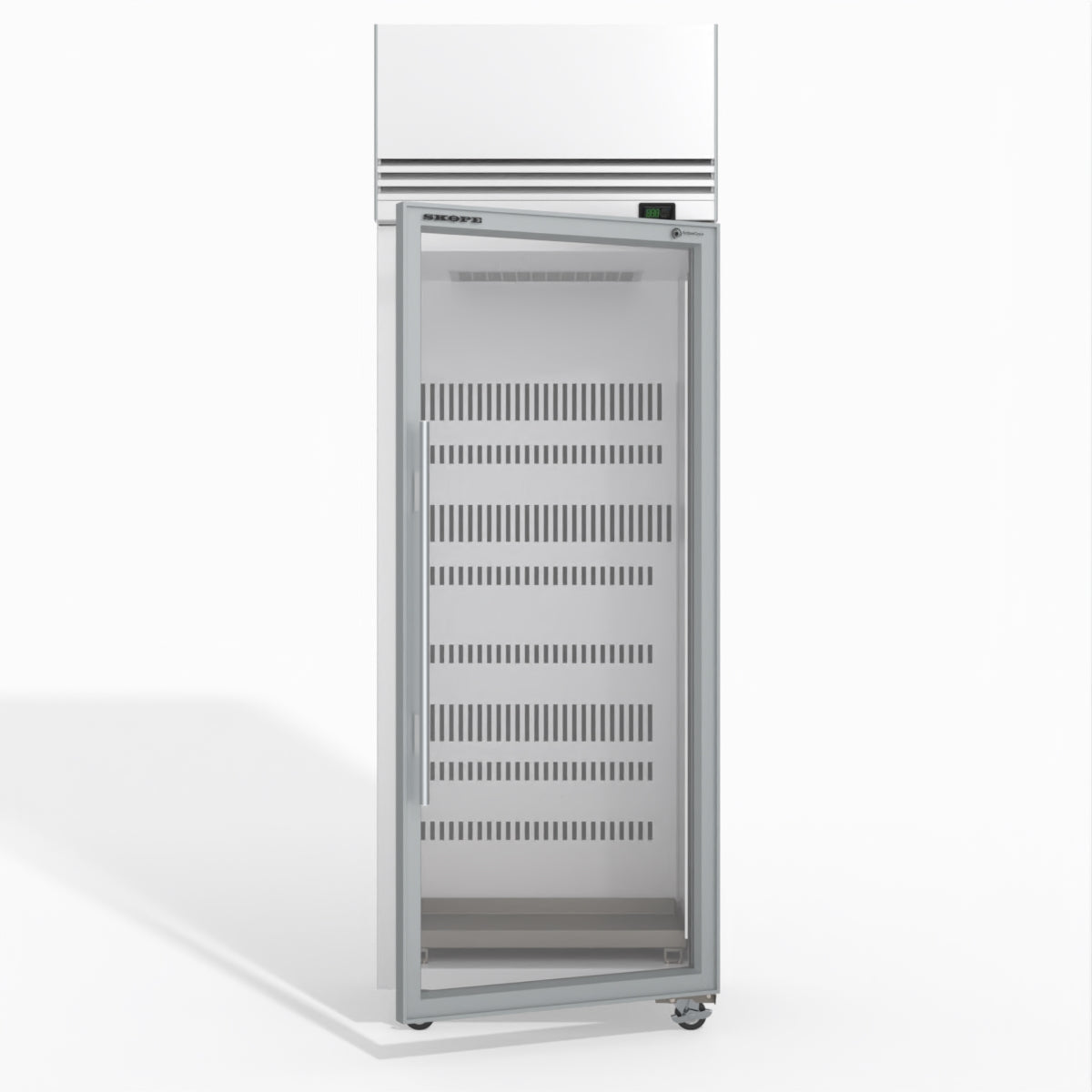 Skope TMF650N-Ice 1 Glass Door Upright Display or Storage Freezer 610L - TMF650N-Ice