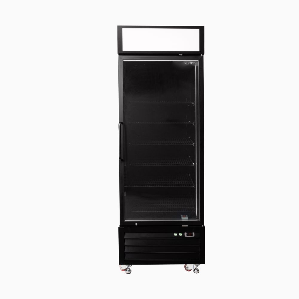 Bromic Upright Display Fridge 546L - 1 Door - Flat Glass - Lightbox UC0550GDL-NR