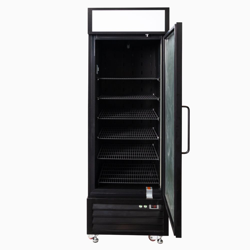 Bromic Upright Display Fridge 546L - 1 Door - Flat Glass - Lightbox UC0550GDL-NR