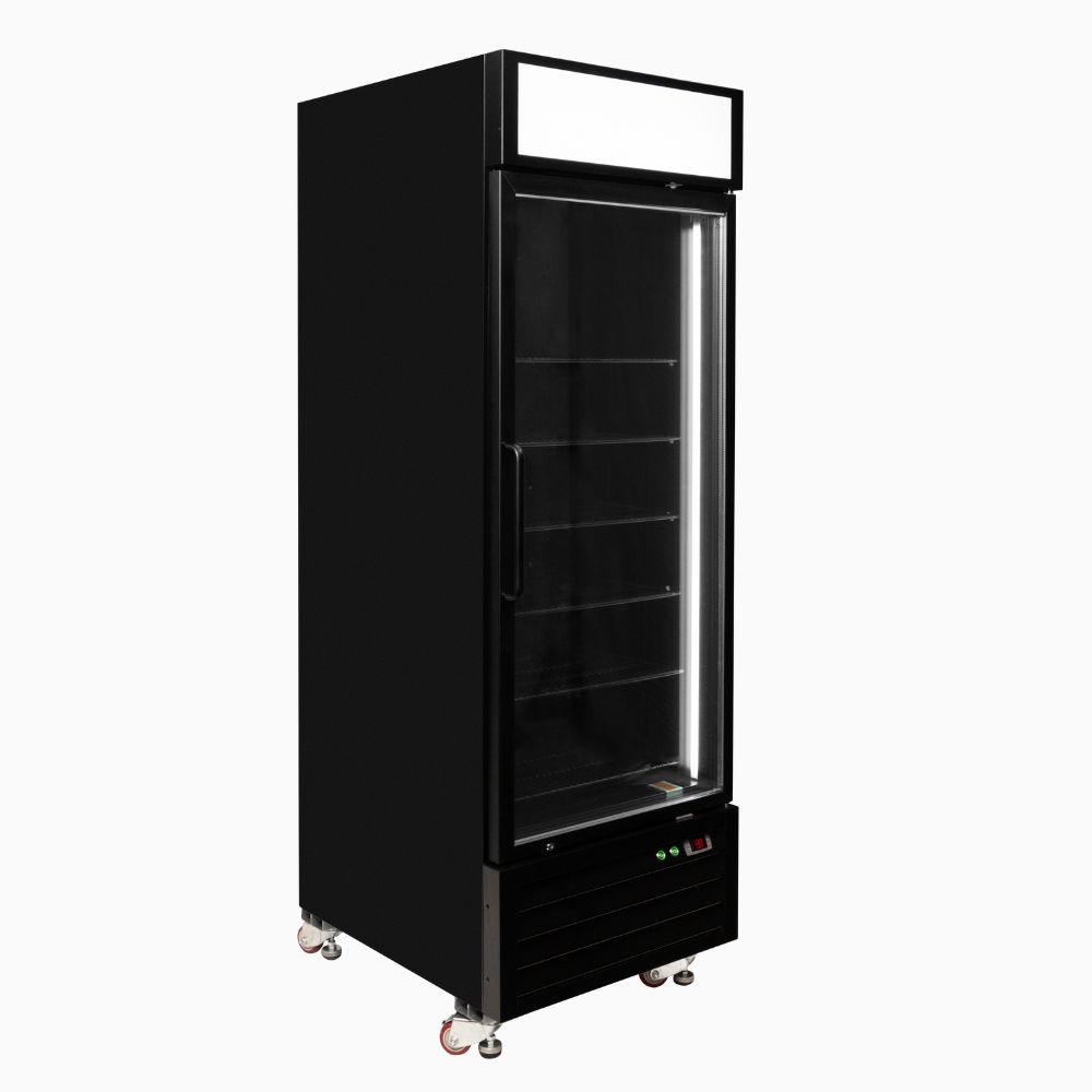 Bromic Upright Display Freezer 546L - 1 Door - Flat Glass - Lightbox UF0550GDL-NR