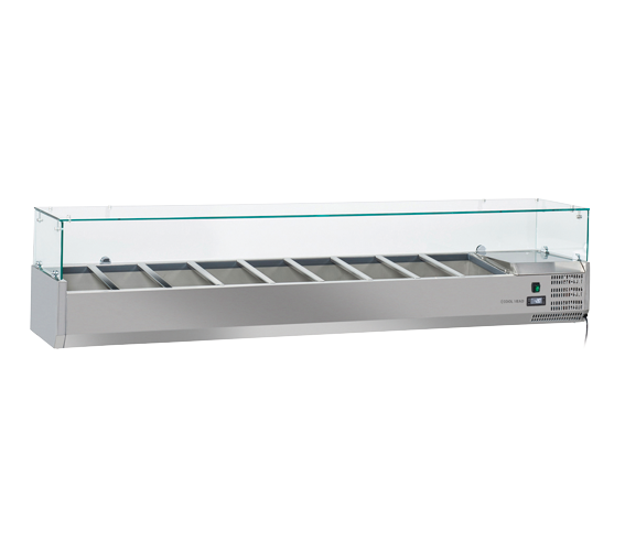 Anvil 2000 Glass Refrigerated Ingredient Well - VRX2000