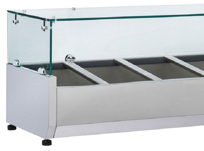 Anvil 2000 Glass Refrigerated Ingredient Well - VRX2000