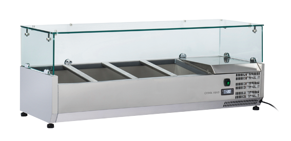 Anvil 1200 Glass Refrigerated Ingredient Well - VRX1200