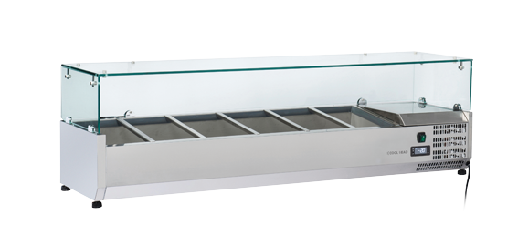 Anvil 1500 Glass Refrigerated Ingredient Well - VRX1500