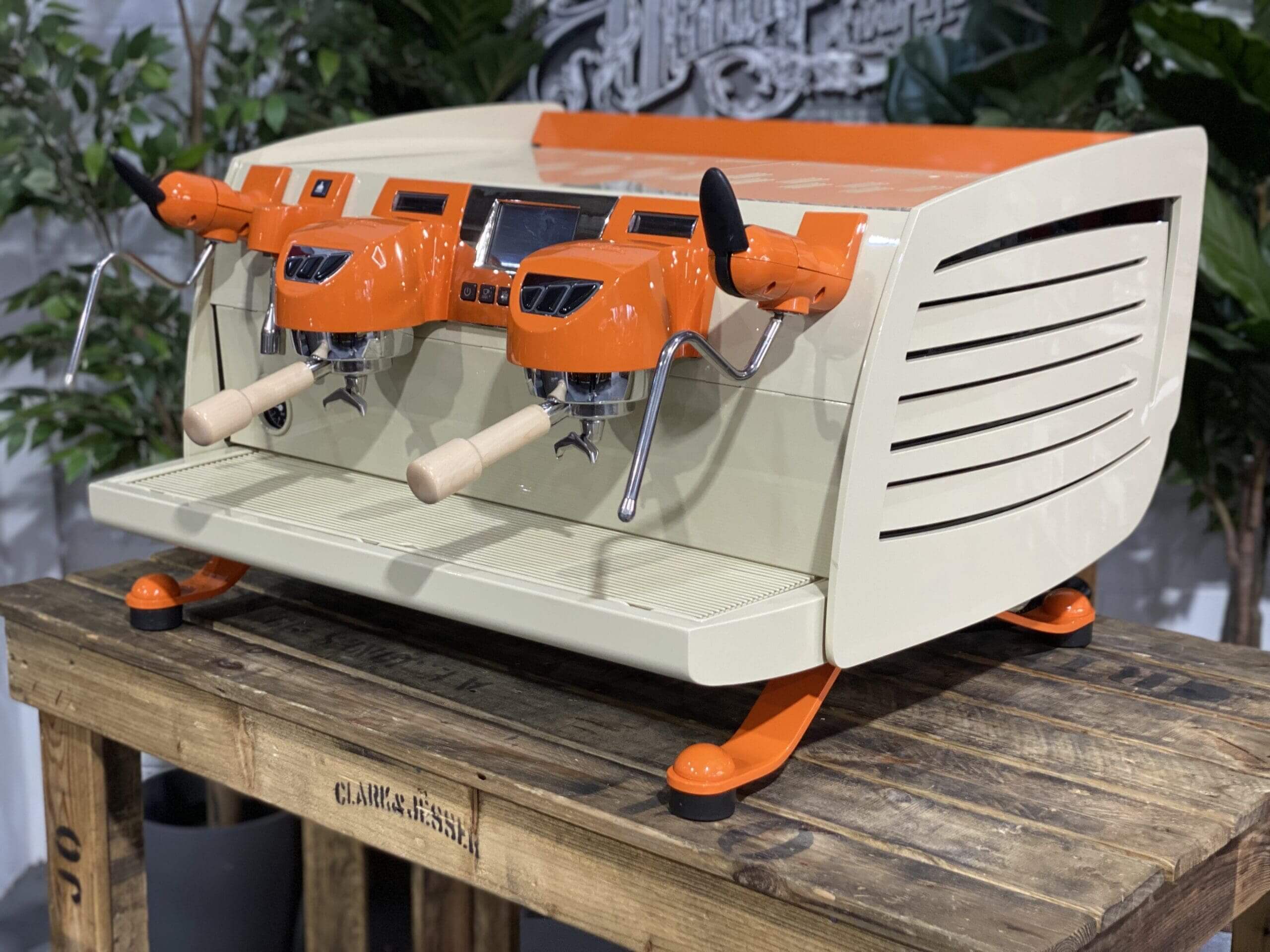 Victoria Arduino Black Eagle Cream - 2 Group Commercial Espresso Machine - Orange