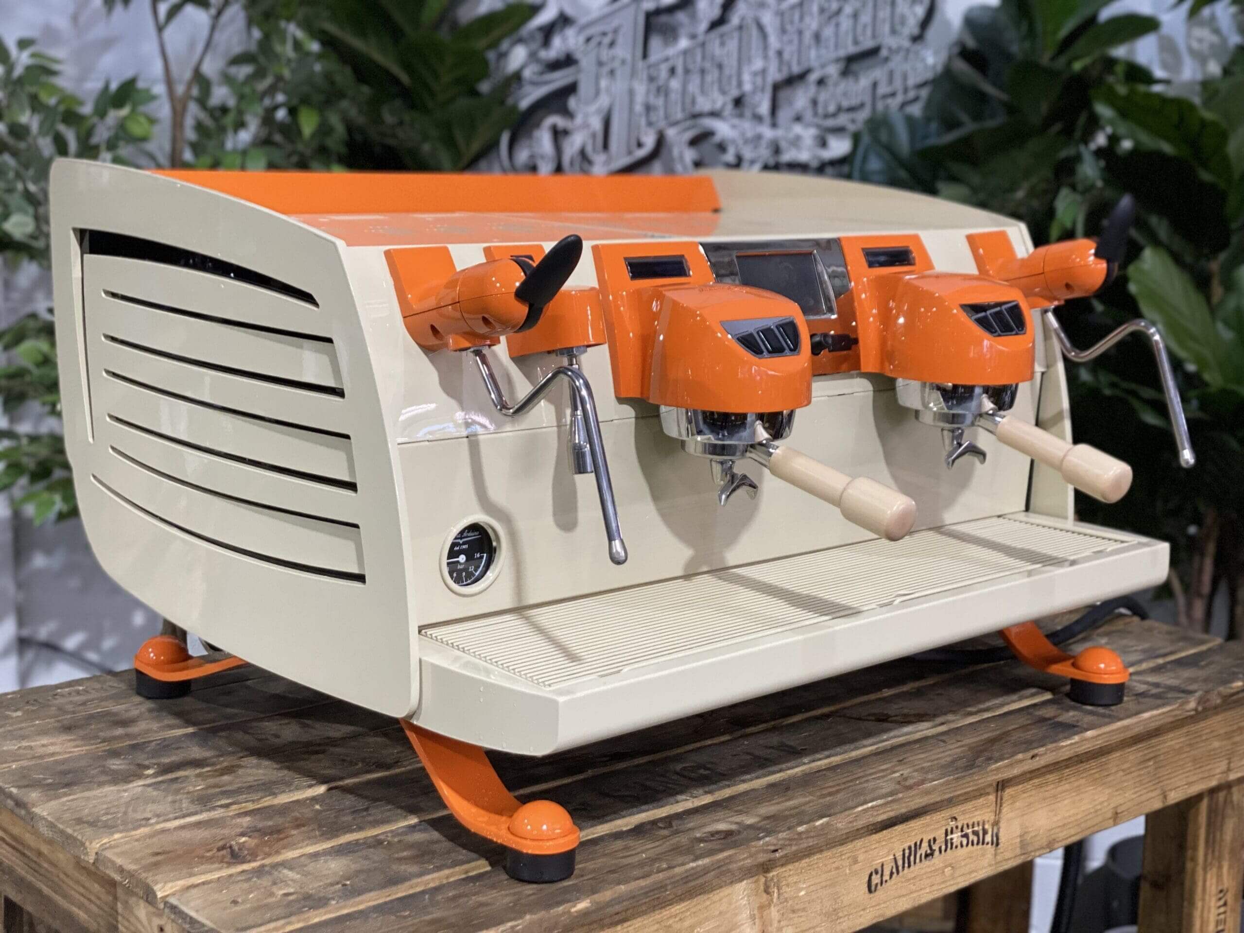 Victoria Arduino Black Eagle Cream - 2 Group Commercial Espresso Machine - Orange