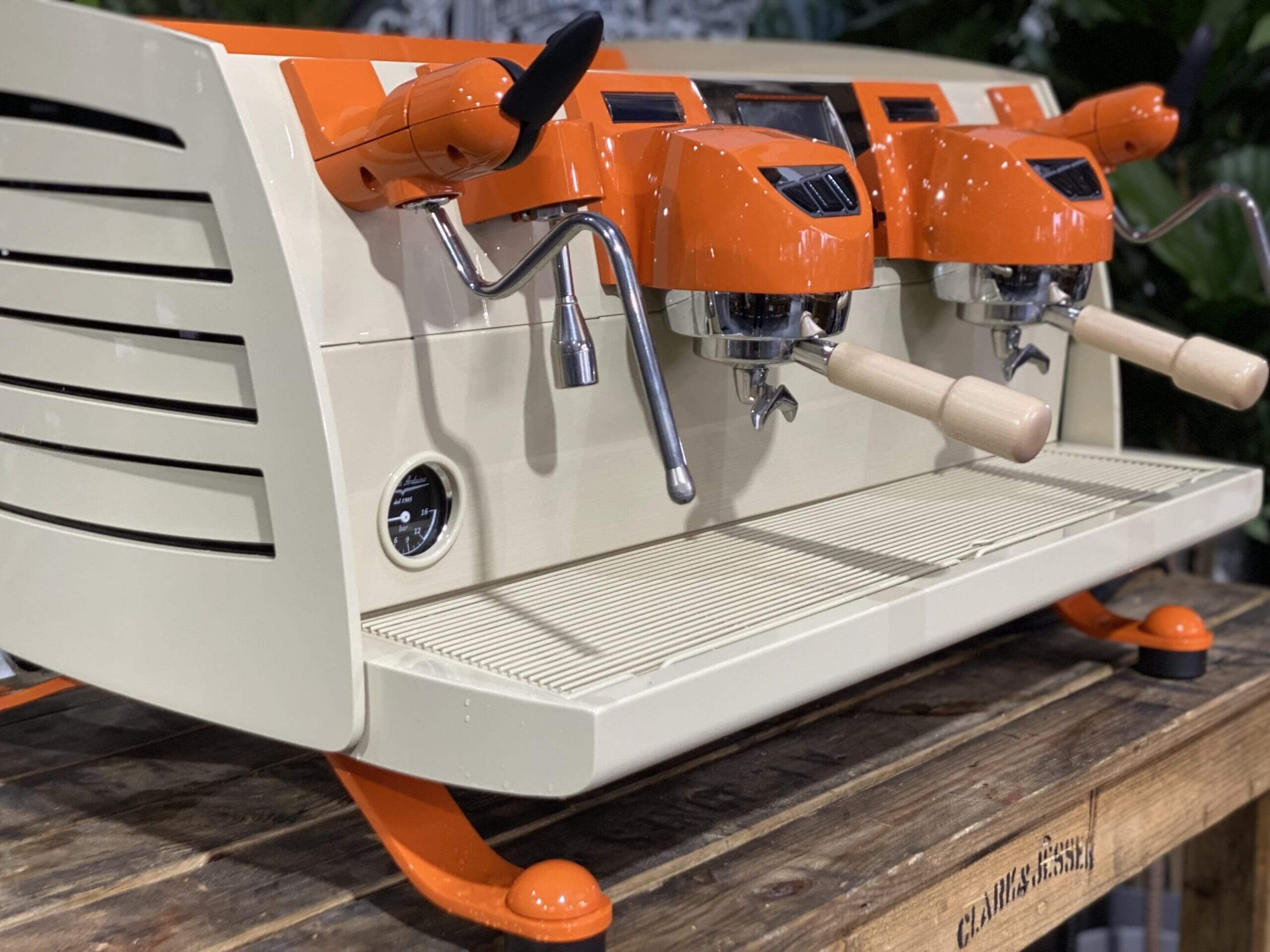 Victoria Arduino Black Eagle Cream - 2 Group Commercial Espresso Machine - Orange