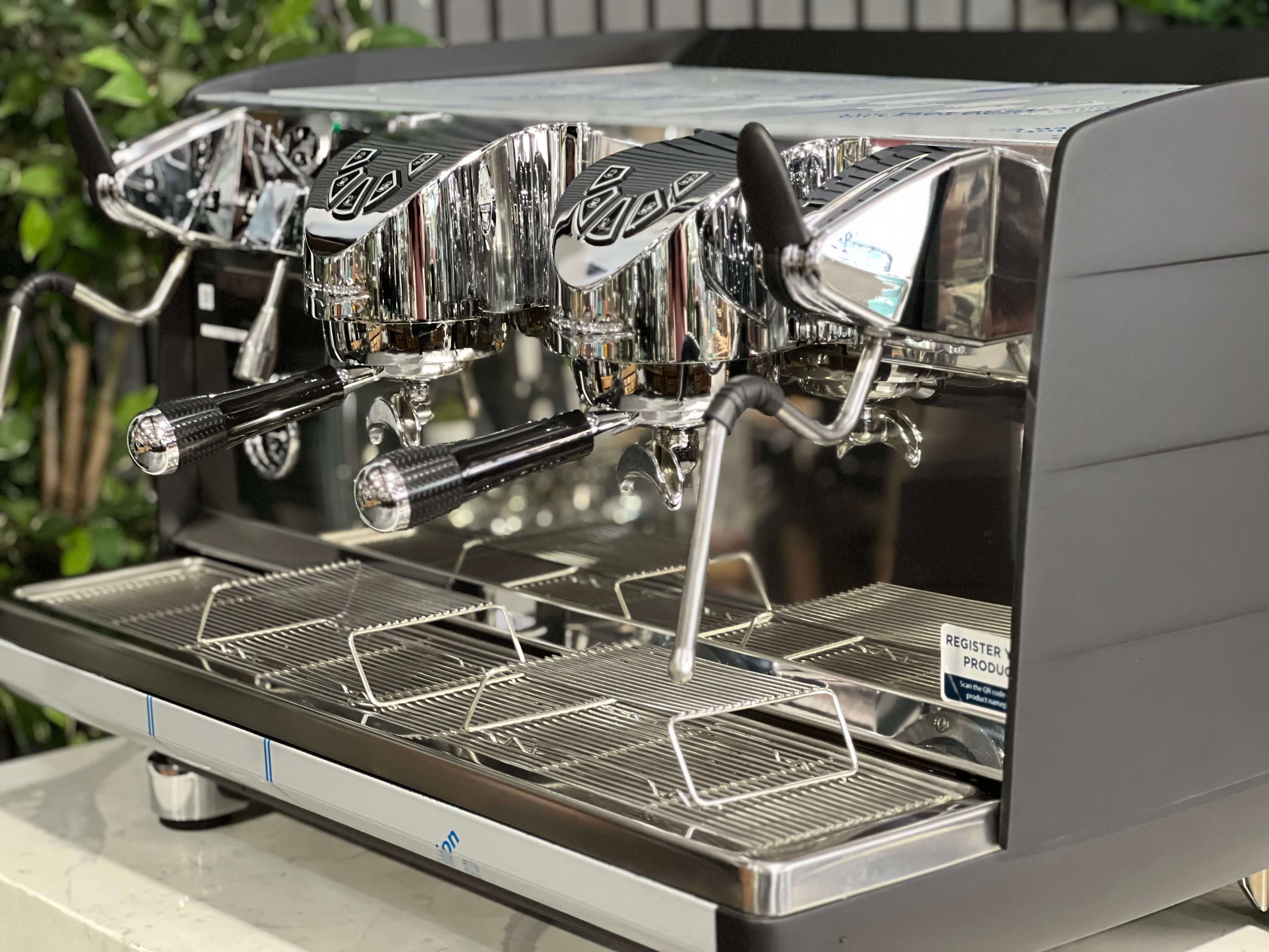 Victoria Arduino White Eagle Digit Black - 2 Group Commercial Espresso Machine - Stainless