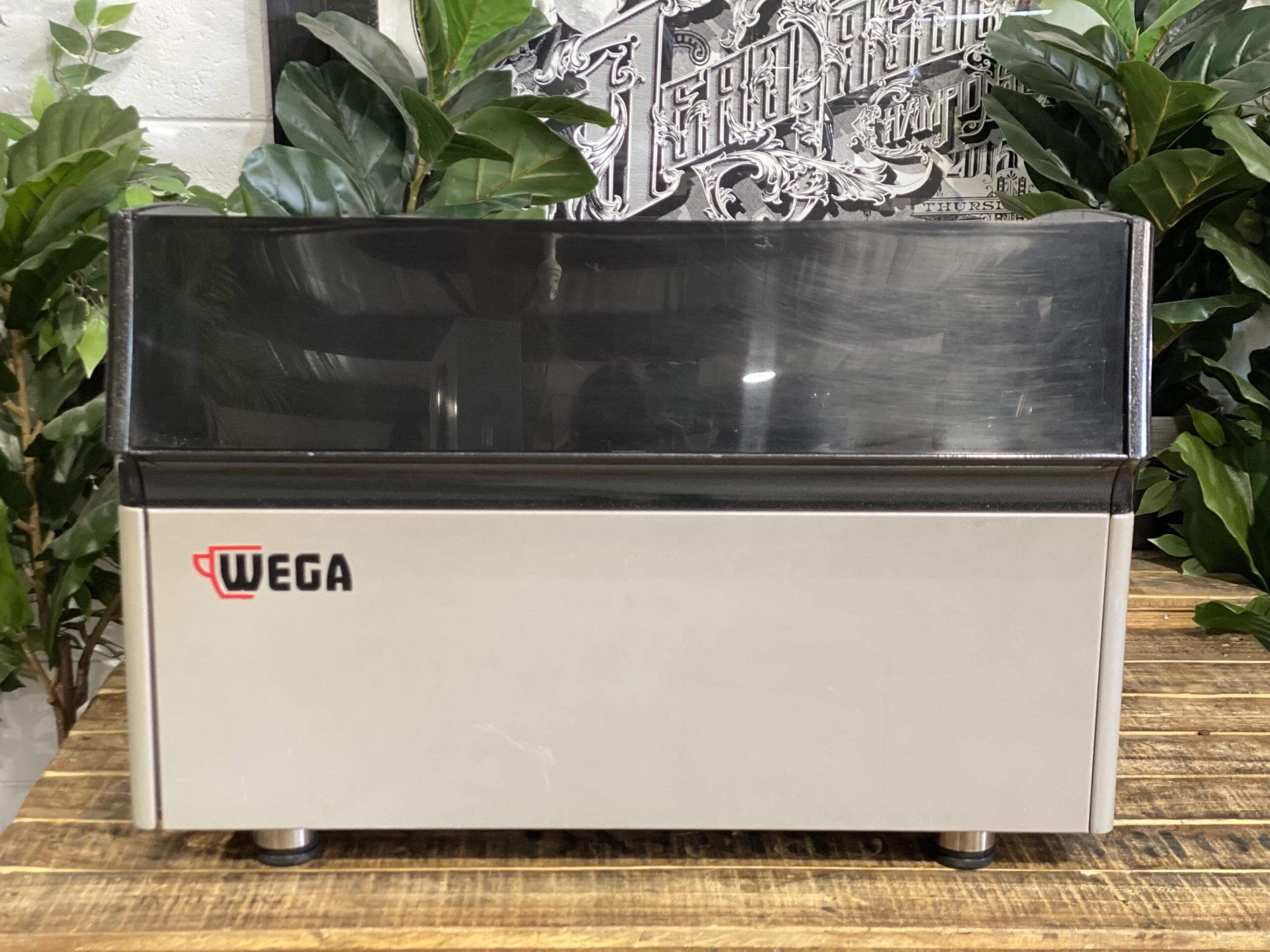 Wega Atlas Black & Silver Black - 2 Group Commercial Espresso Machine - Grey