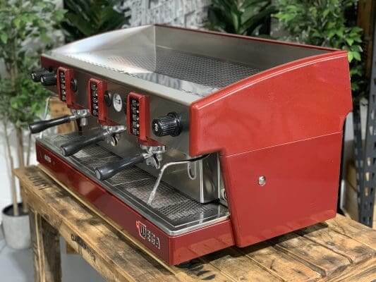 Wega Atlas EVD - 3 Group Commercial Espresso Machine - Red