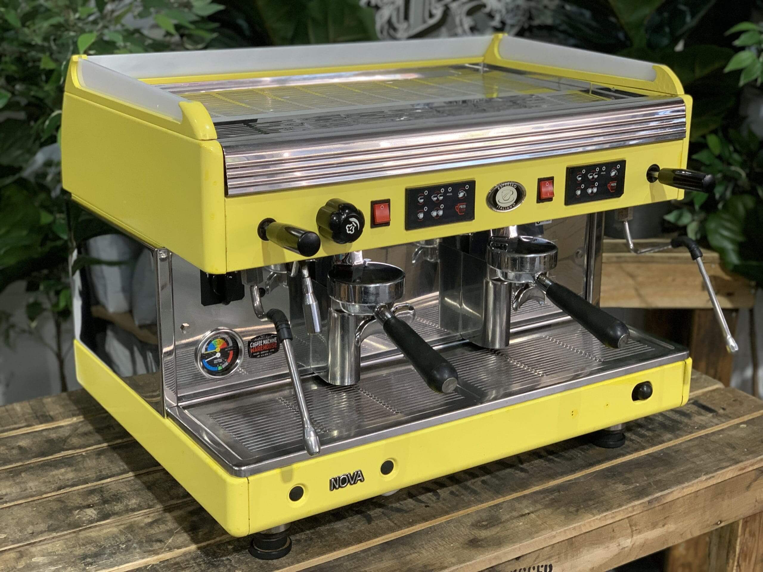 Wega Nova - 2 Group Commercial Espresso Machine - Yellow