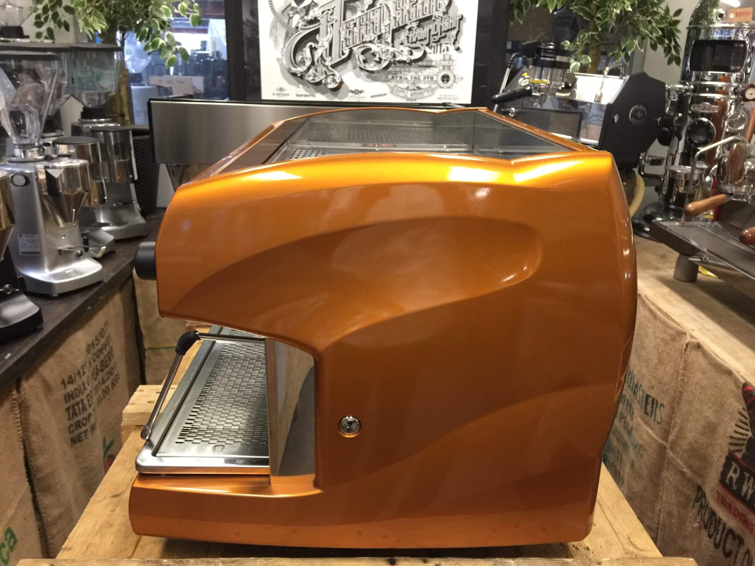 Wega Polaris Low Cup Custom - 2 Group Commercial Espresso Machine - Bronze