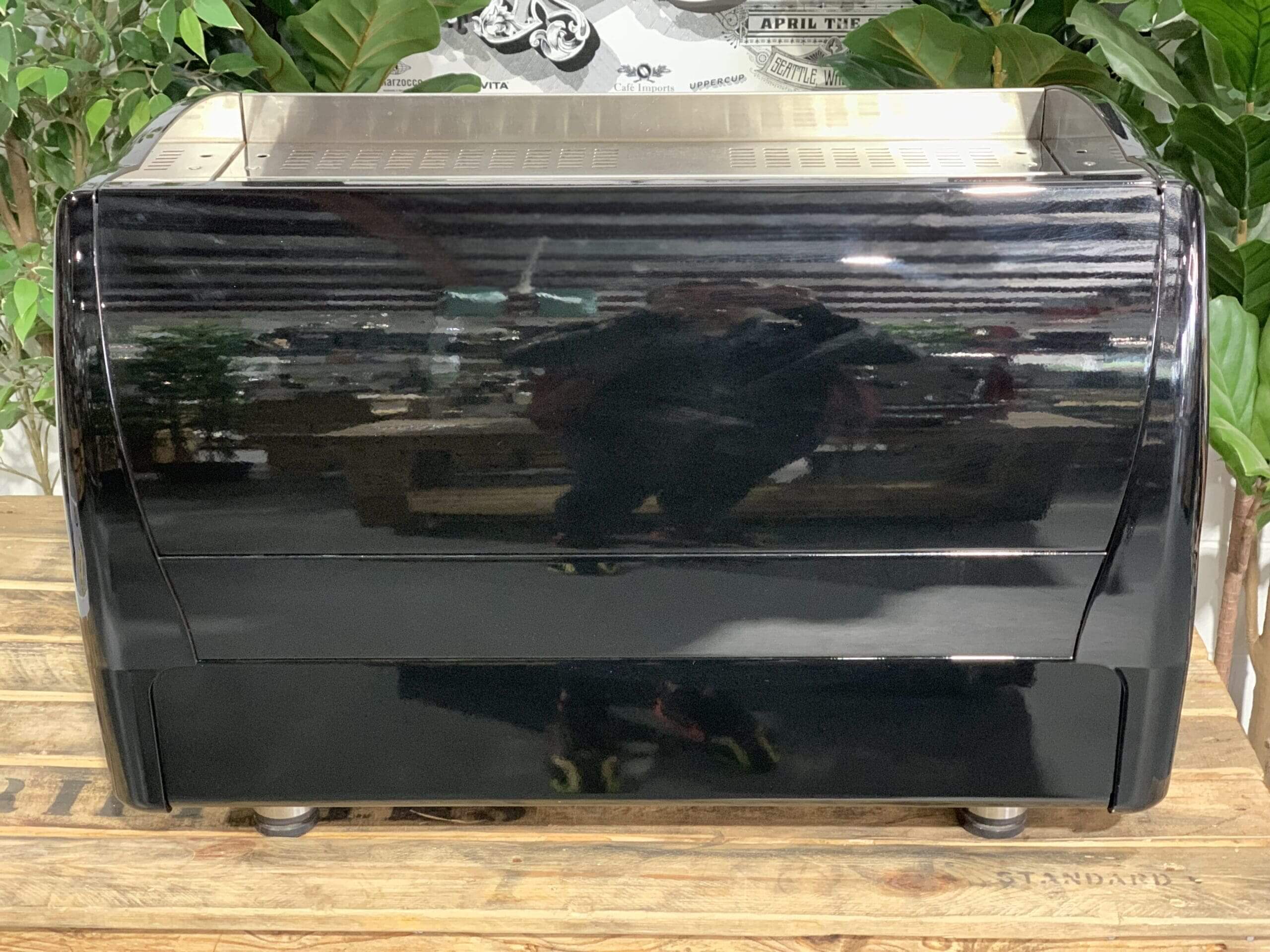 Wega Polaris High Cup Metallic - 2 Group Commercial Espresso Machine - Black