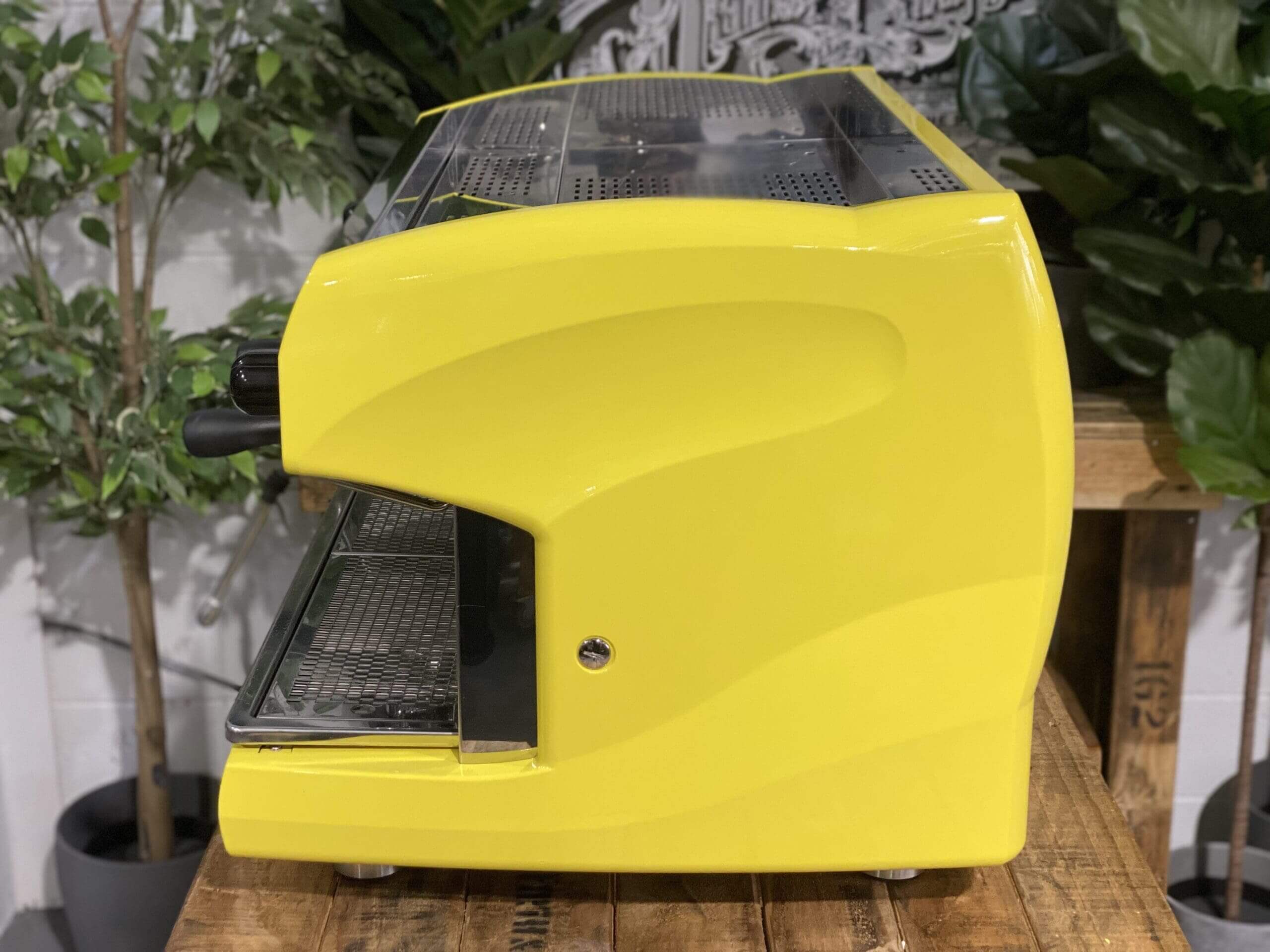 Wega Polaris High Cup Bright - 2 Group Commercial Espresso Machine - Yellow