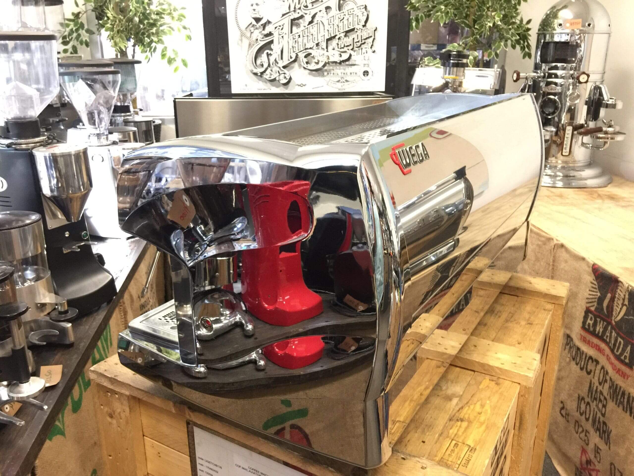 Wega Polaris - 3 Group Commercial Espresso Machine - Chrome